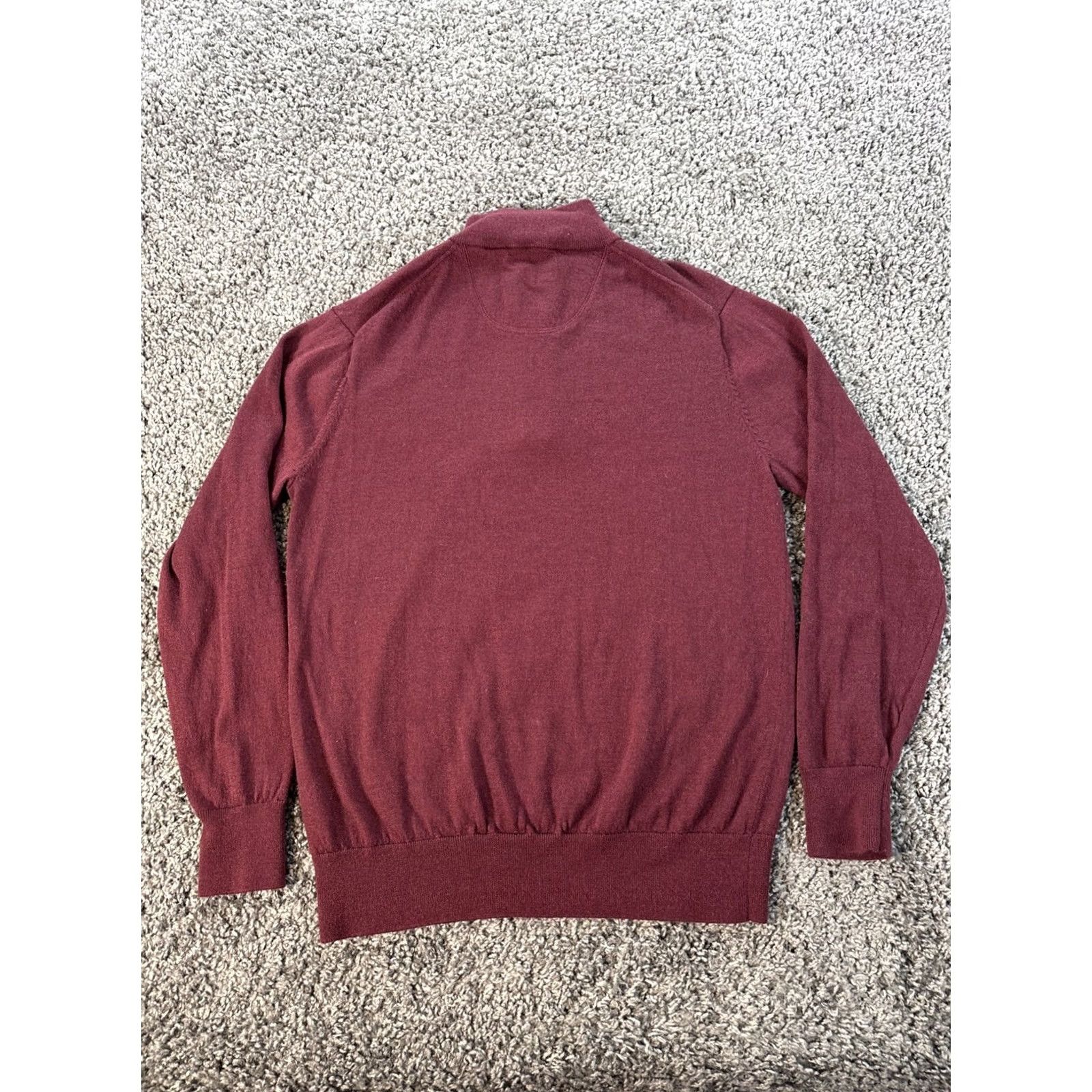 Orvis Orvis Sweater Mens M Red Merino Wool Quarter Zip Men Size Burgundy Soft Preppy Size US M / EU 48-50 / 2 - 6 Thumbnail