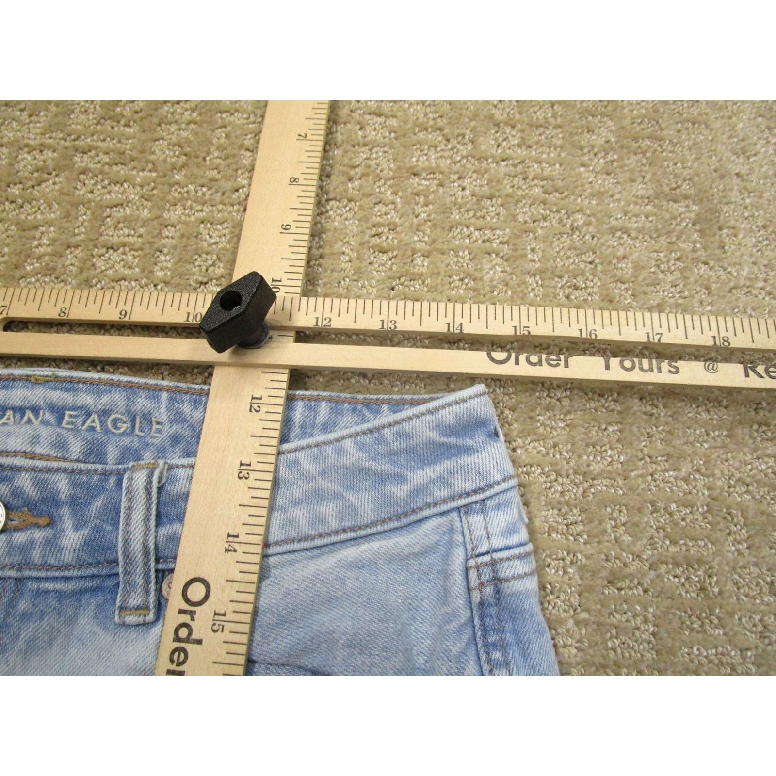 Vintage American Eagle Jeans Women 6 Light Blue High Rise 5-Pocket Denim Mom Style Tapered Pants Mens? Size 28" / US 6 / IT 42 - 5 Thumbnail