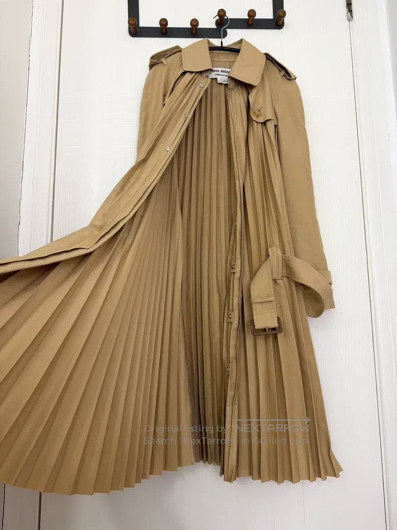 Junya Watanabe Junya Watanabe Pleated Trench Coat Size S / US 4 / IT 40 - 2 Thumbnail