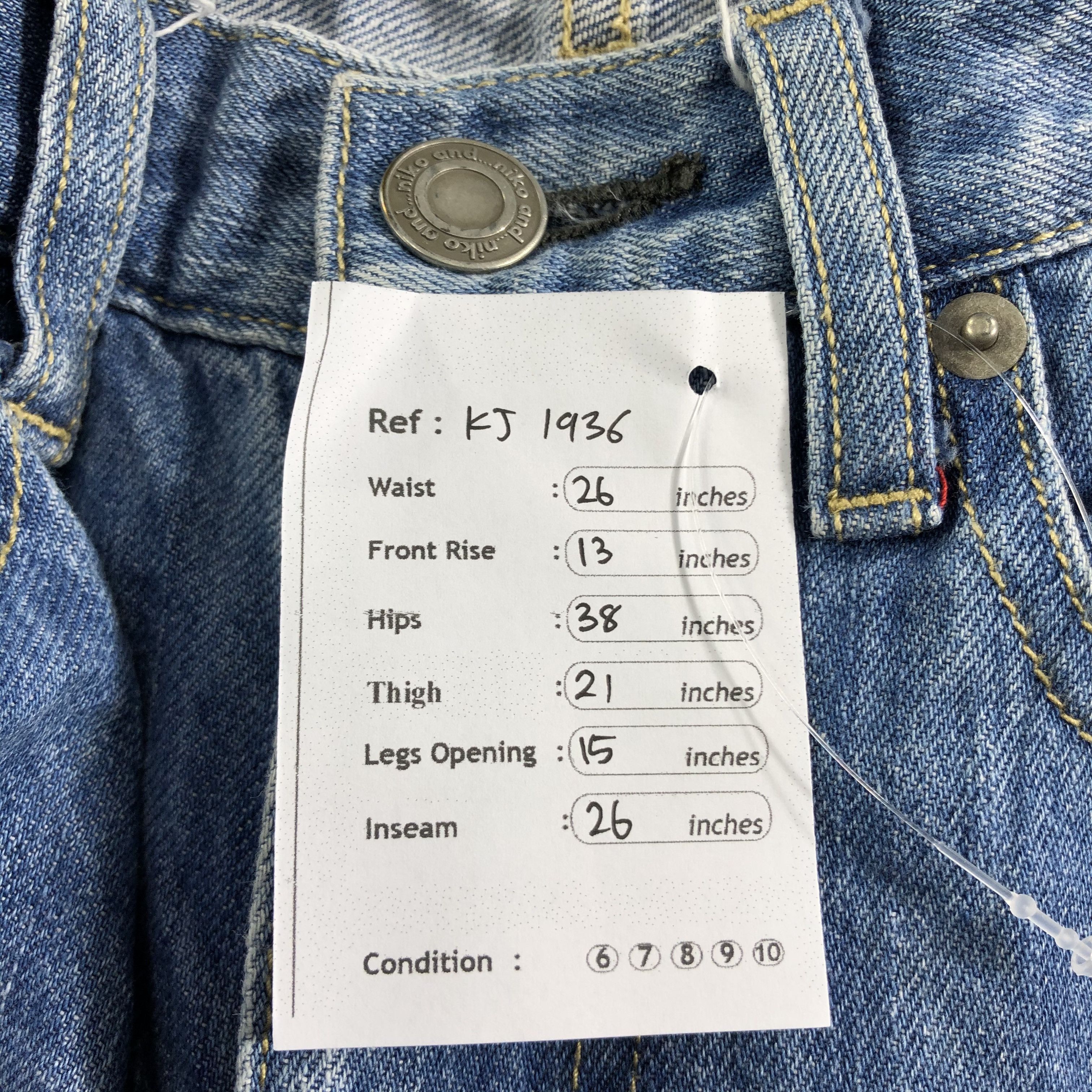 Japanese Brand Japanese Brand Baggy Jeans KJ1936 Size US 26 / EU 42 - 12 Thumbnail