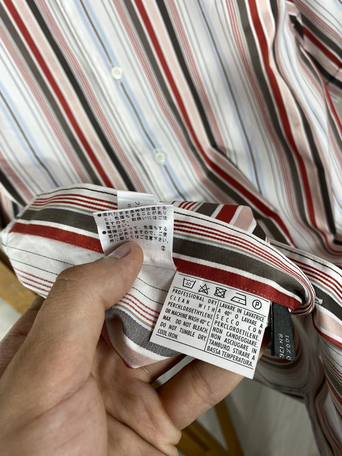 Salvatore Ferragamo × Vintage Salvatore Ferragamo Classic Striped Shirt Size US L / EU 52-54 / 3 - 12 Thumbnail