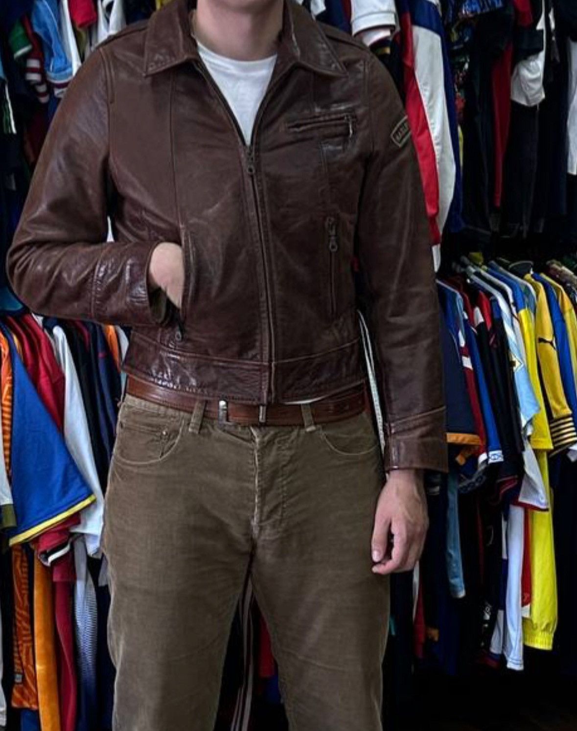 Harley Davidson Vintage Harley Davidson Heavy Leather Biker Jacket Brown L Size US L / EU 52-54 / 3 - 3 Thumbnail