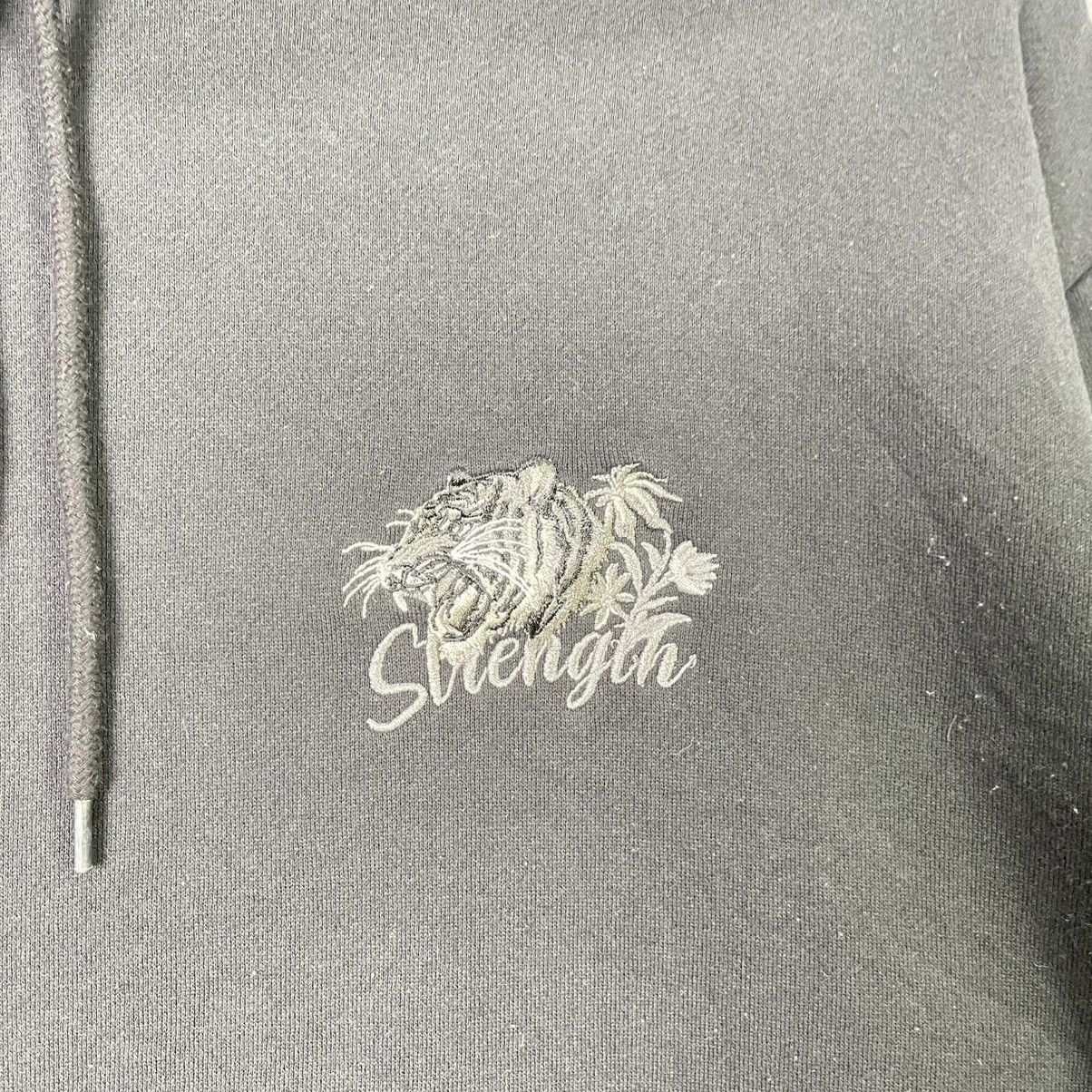 Japanese Brand Strength Tiger Embroidery Hoodie Black Japanese Streetwear Size US L / EU 52-54 / 3 - 5 Thumbnail