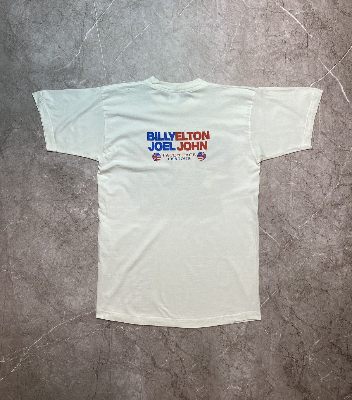 Band Tees × Vintage Elton John Billy Joel vintage 1998 tour face to face t shirt Size US L / EU 52-54 / 3 - 7 Thumbnail