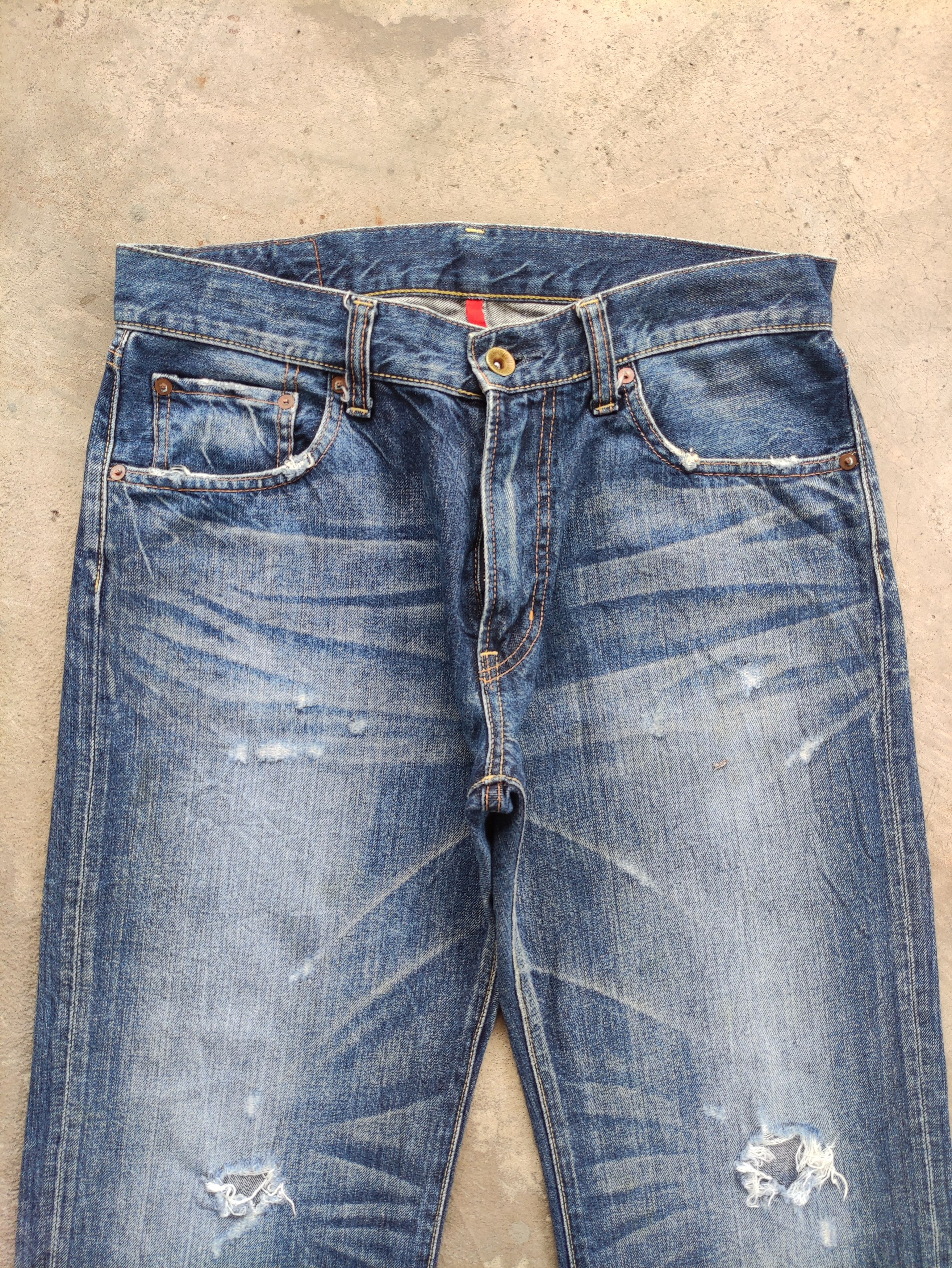 Japanese Brand Vintage Japanese Jean Baggy Distressed Faded Denim Size US 34 / EU 50 - 3 Thumbnail