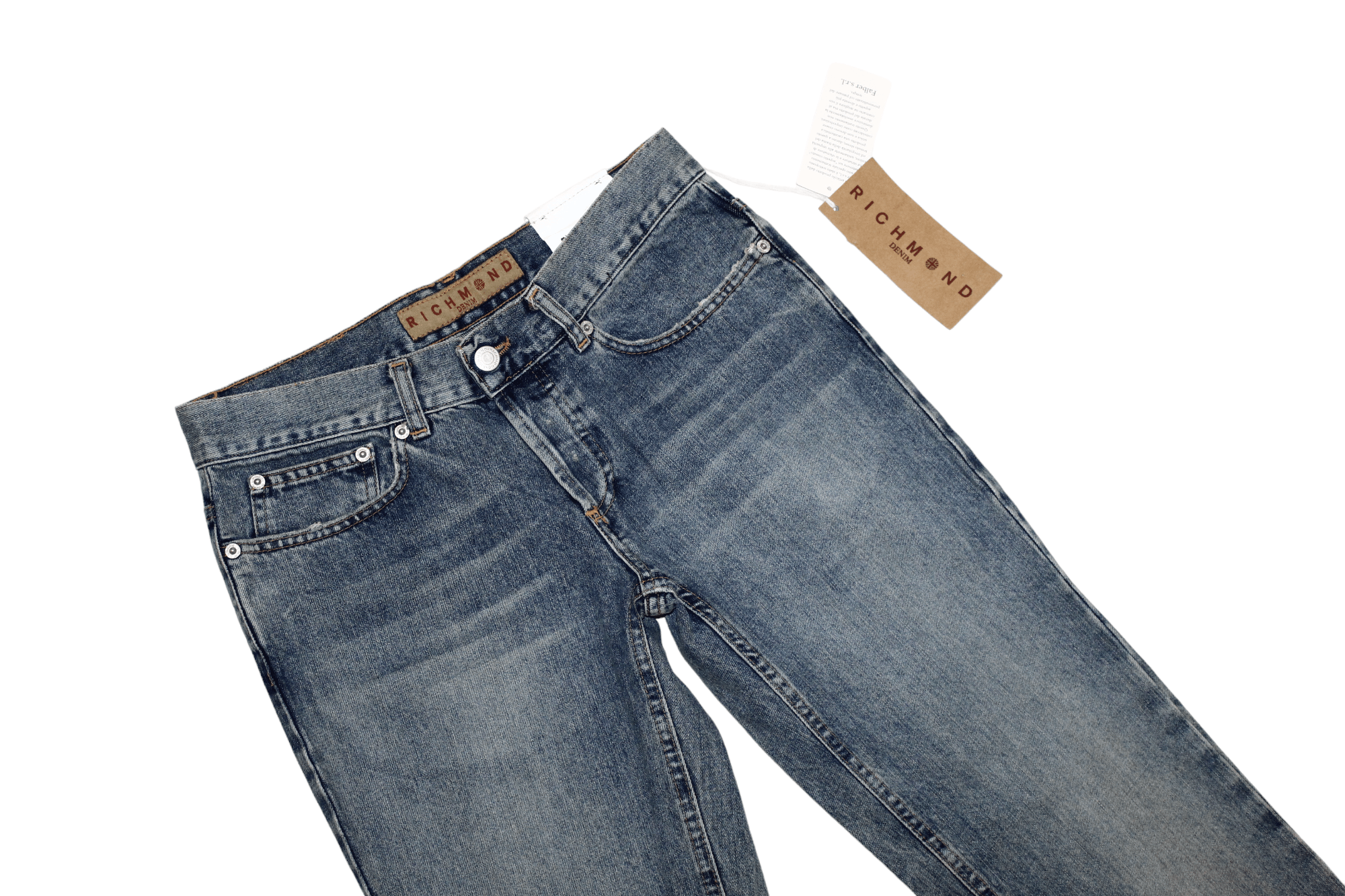 Richmond Denim Richmond Denim Super Skinny Stonewash Spellout Jeans Size US 30 / EU 46 - 3 Thumbnail