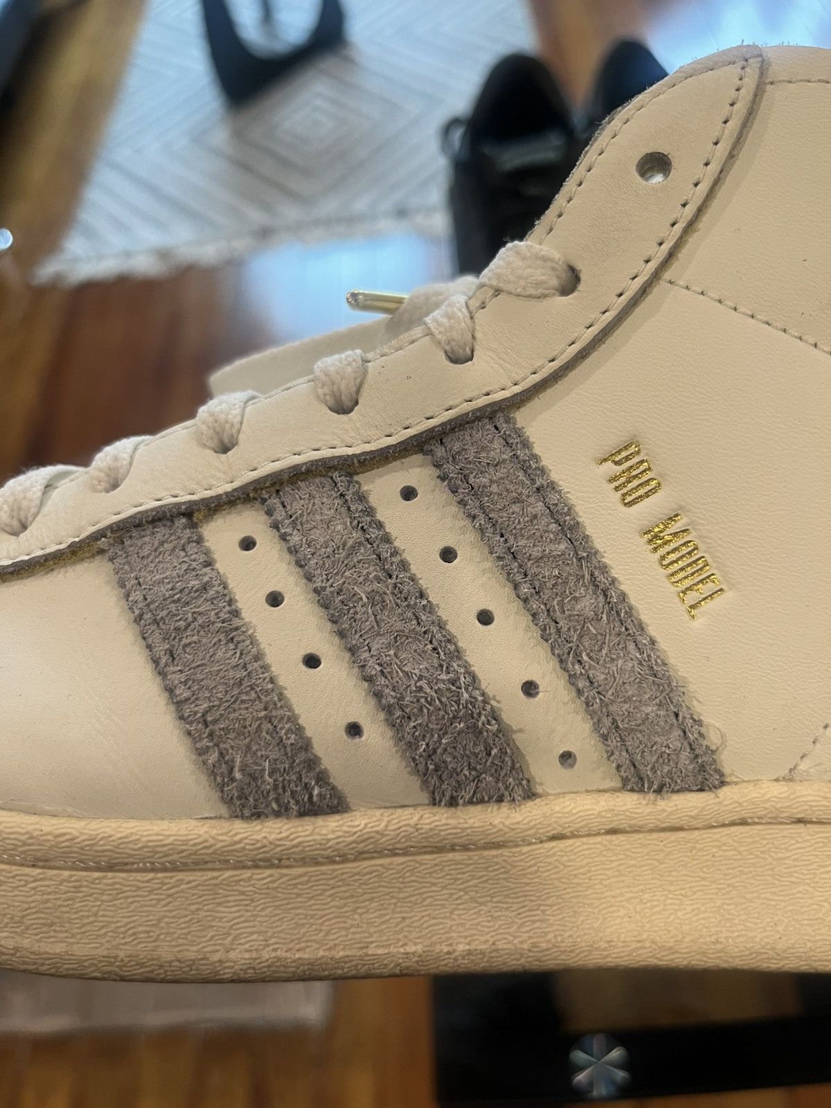 Adidas Adidas Pro Model High-Top Sneakers White/Off-White Size 9 Size US 9 / EU 42 - 2 Thumbnail
