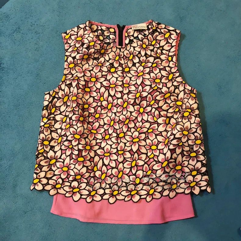 Valentino Valentino Pink daisy shorts set Size S / US 4 / IT 40 - 4 Thumbnail