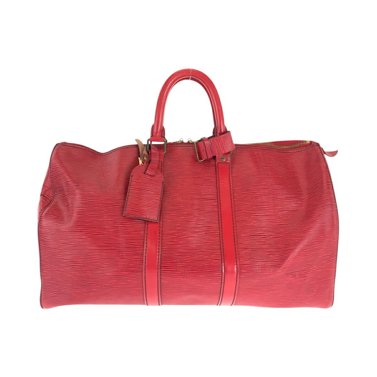 Louis Vuitton Louis Vuitton Louis Vuitton Epi Keepall Boston Bag M42977 Leather Travel Bag M42977 DUTY FREE for USA Size ONE SIZE - 1 Thumbnail