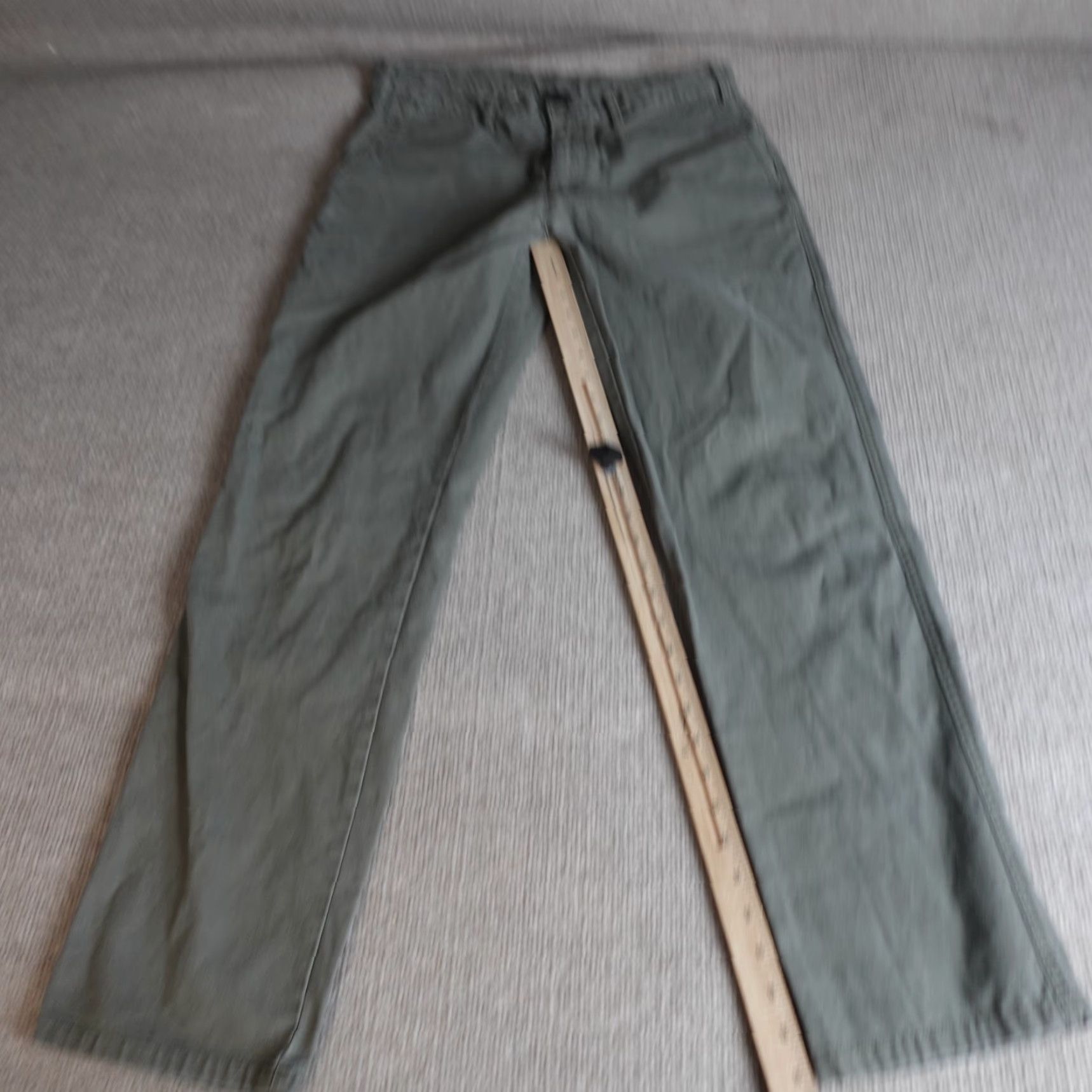 Patagonia Patagonia Pants 33 Gray Green Straight Duck Cotton Chino Logo Pockets Mens Regular Size US 33 - 2 Thumbnail
