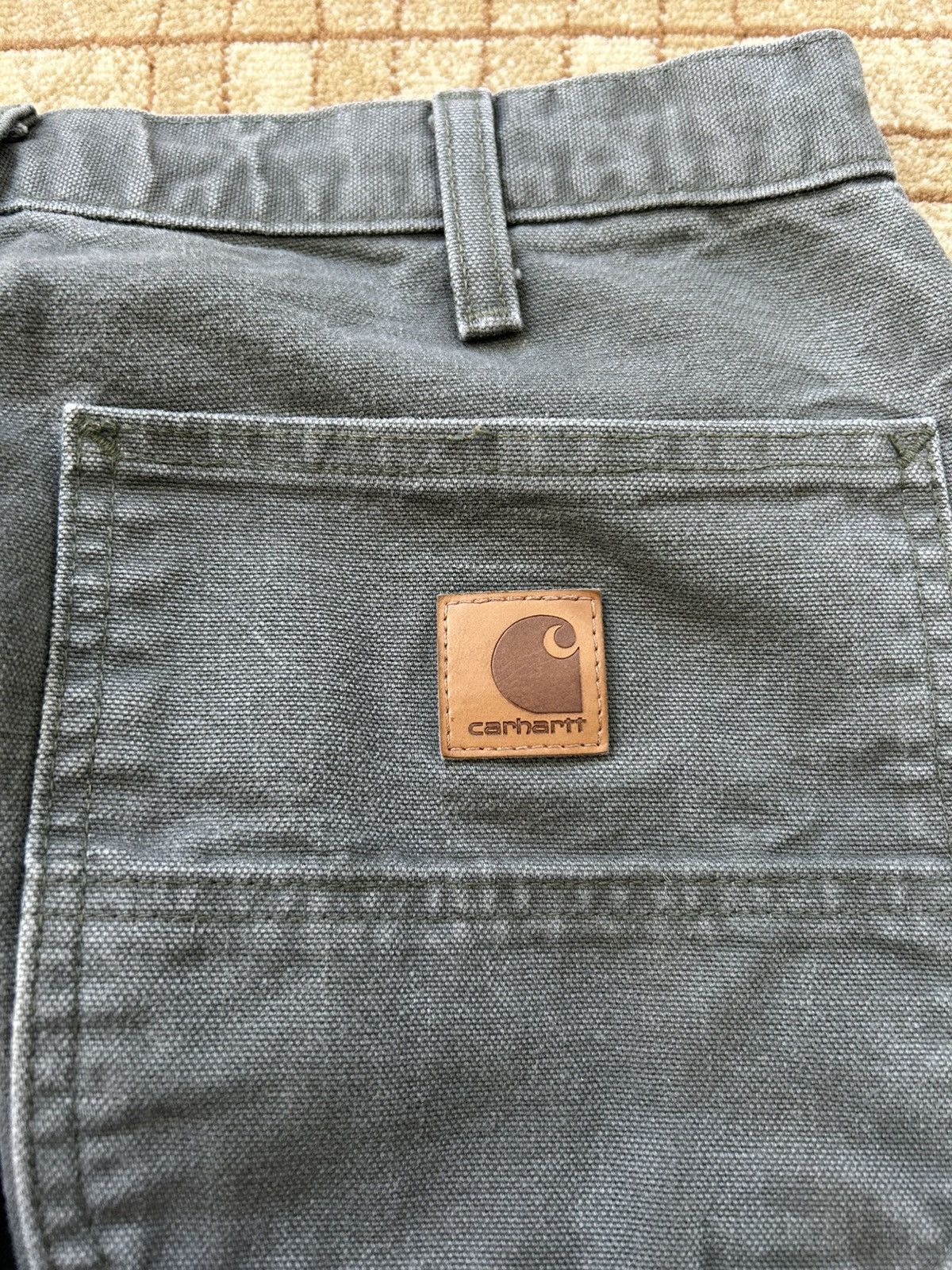 Carhartt Carhartt Faded Moss Green Carpenter Pants Size US 31 - 5 Thumbnail