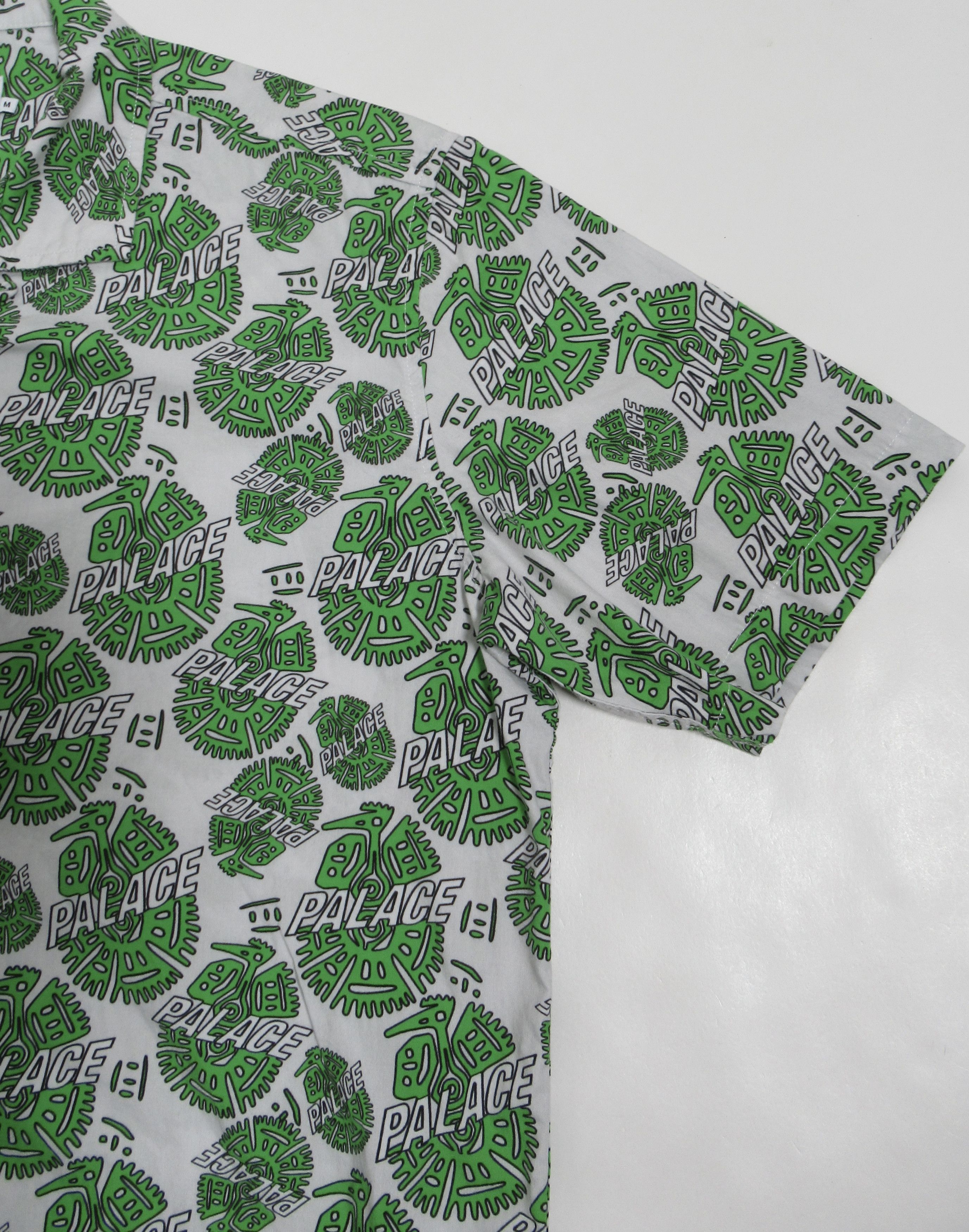 Palace Palace Men's Surf Shirt White Green Size M Size US M / EU 48-50 / 2 - 5 Thumbnail
