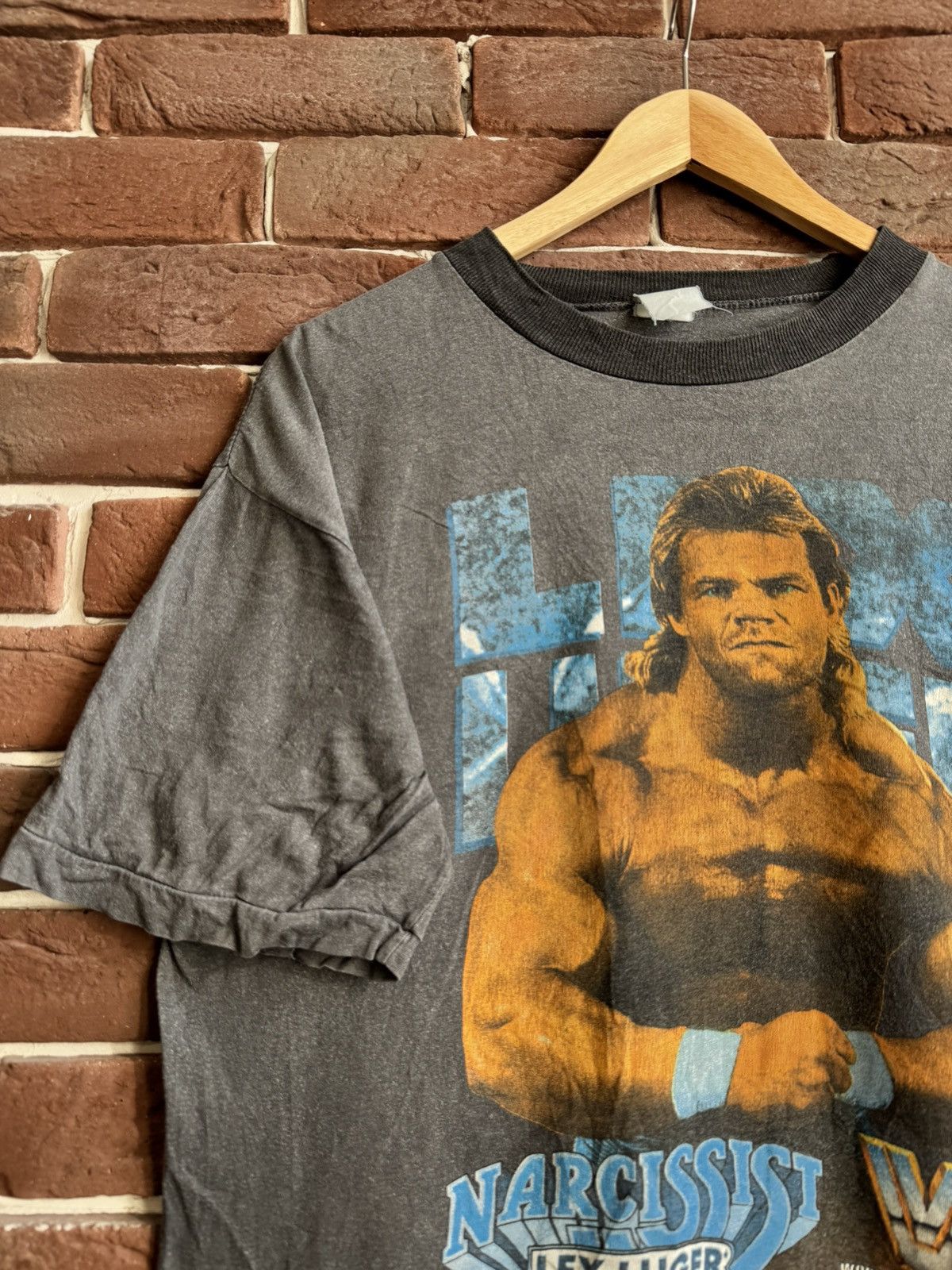 Vintage 1992 Lex Luger Vintage 90s Rare Wrestling Tee WWF WWE Size US L / EU 52-54 / 3 - 4 Thumbnail