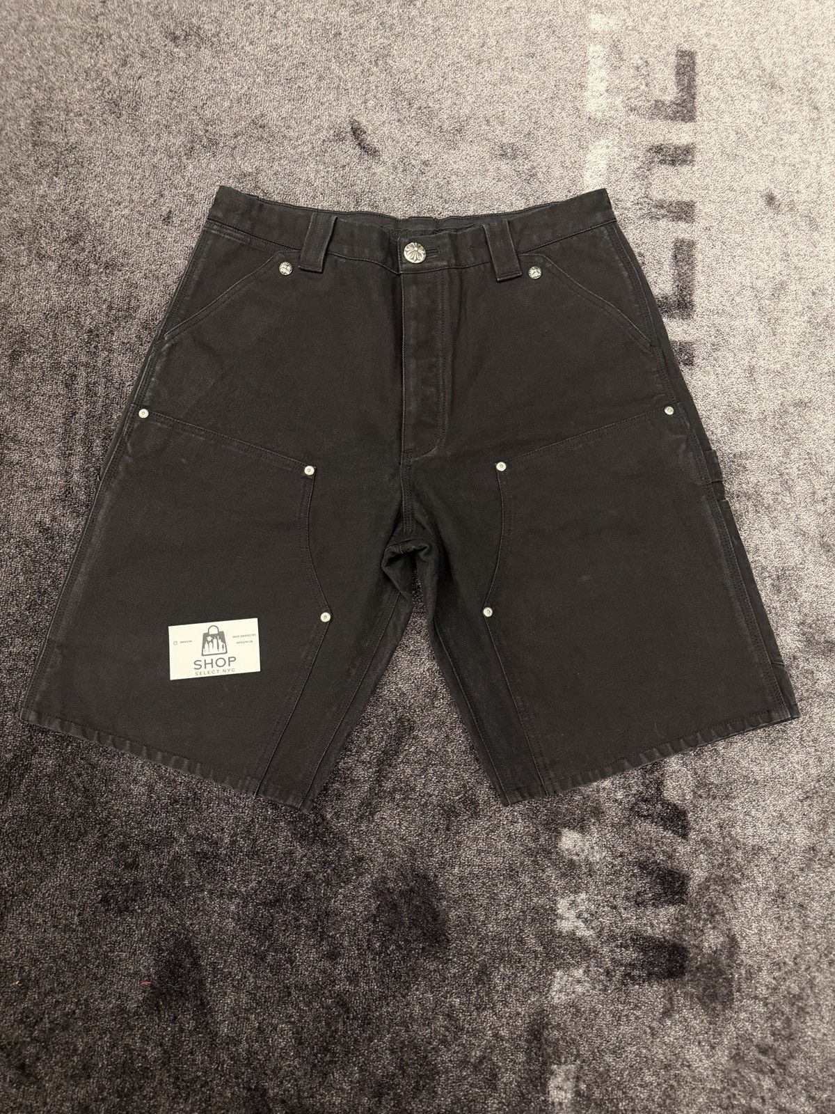 Chrome Hearts NEW CHROME HEARTS FLOOD POCKET CROSS PATCH CARPENTER SHORT Size US 33 - 5 Thumbnail