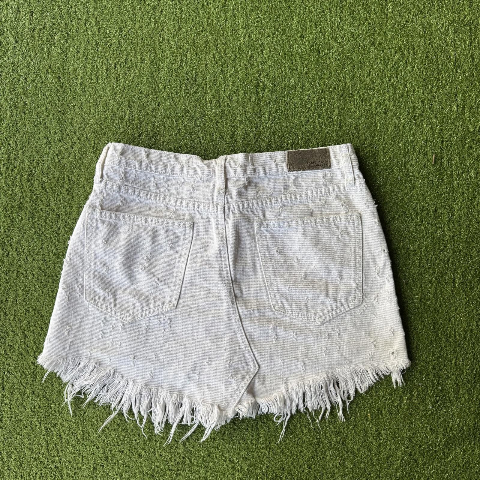 Carhartt Carmar Distressed Denim Mini Skirt Size ONE SIZE - 4 Thumbnail