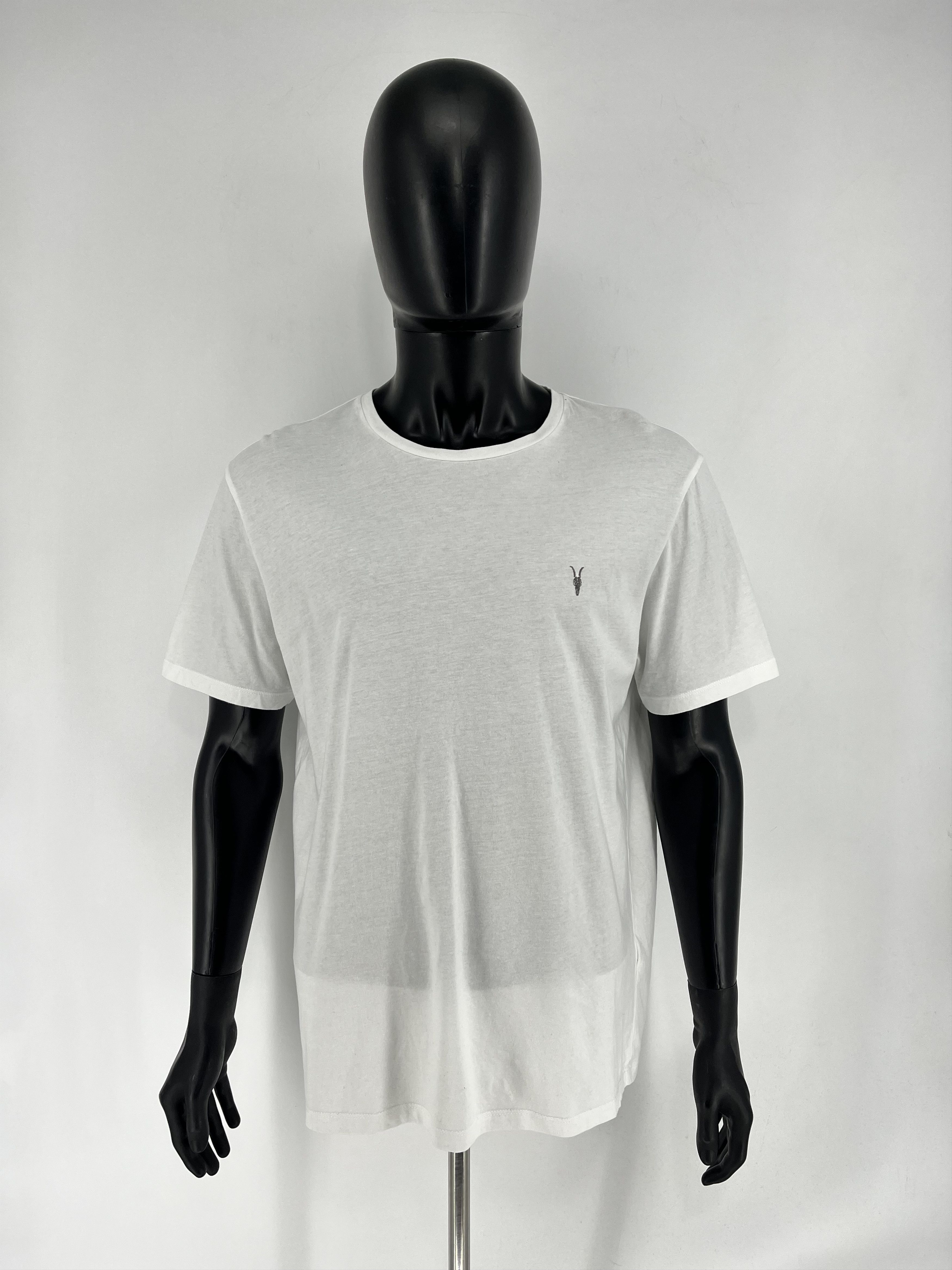 Allsaints Vintage Basic Allsaints Mini Logo Basic Tee Old Money Size US XXL / EU 58 / 5 - 2 Thumbnail