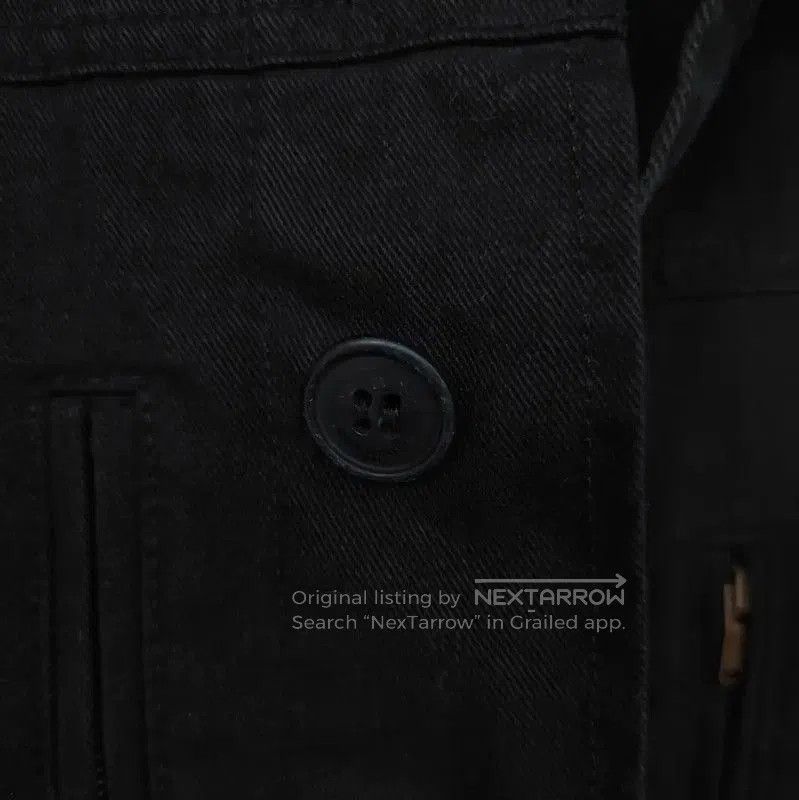 Yves Saint Laurent YSL Black Cotton Embroidered Long Coat . Size M / US 6-8 / IT 42-44 - 4 Thumbnail