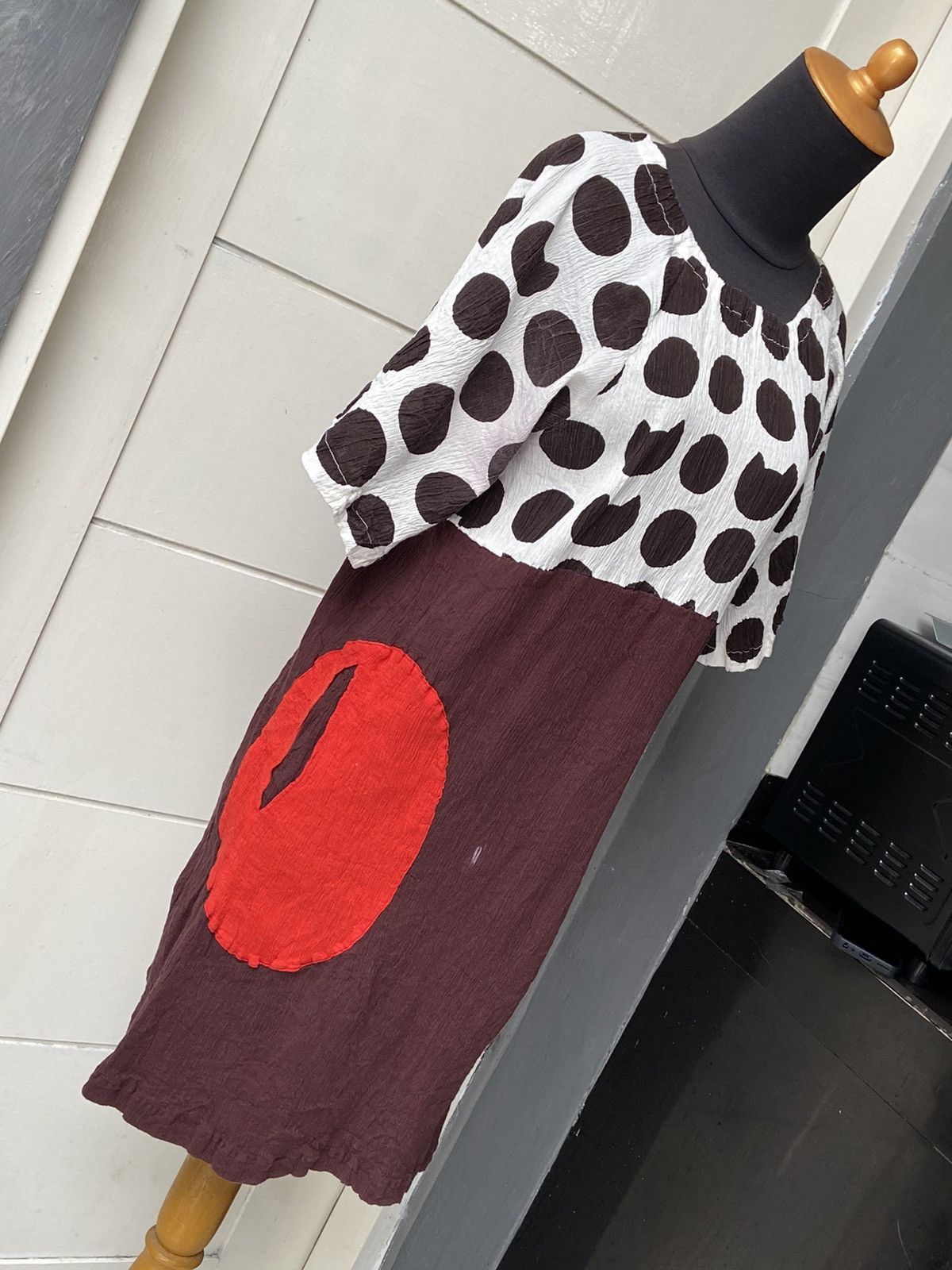 TSUMORI CHISATO Polkadot Midi Dress