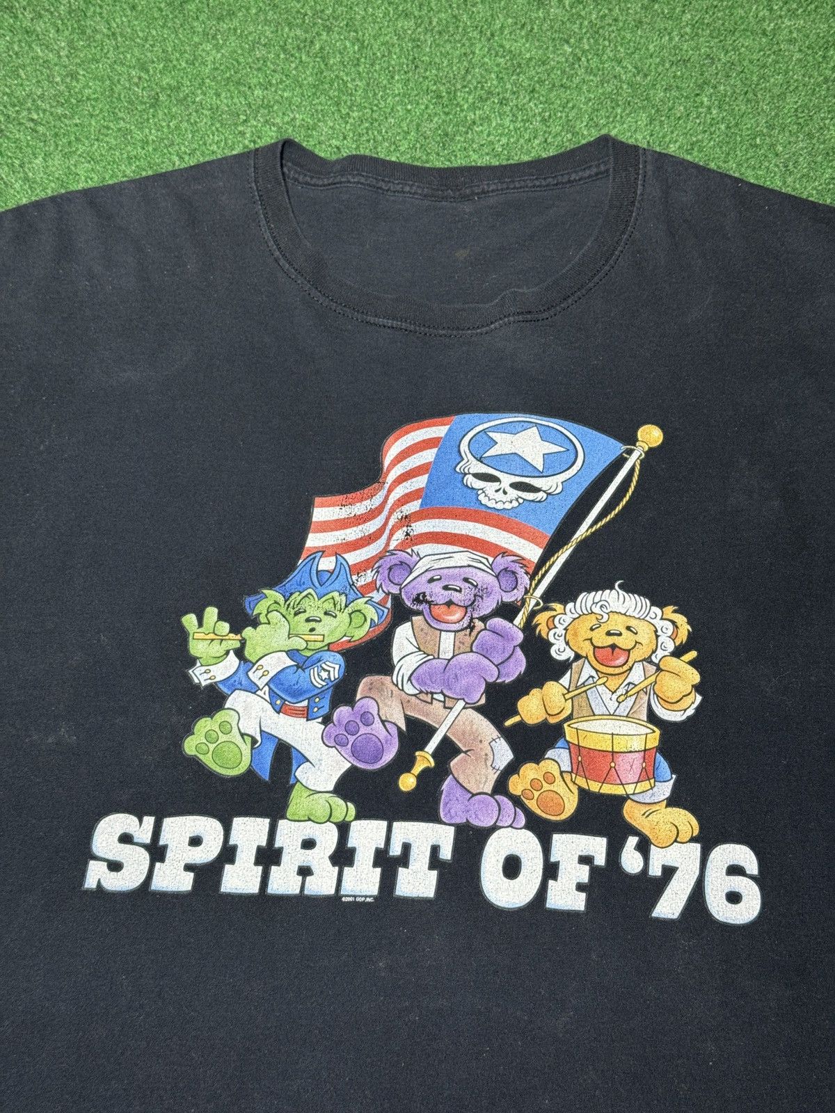 Band Tees Grateful Dead Spirit Of 76” XXL Liquid Blue Y2K Band T Shirt Size US XXL / EU 58 / 5 - 2 Thumbnail