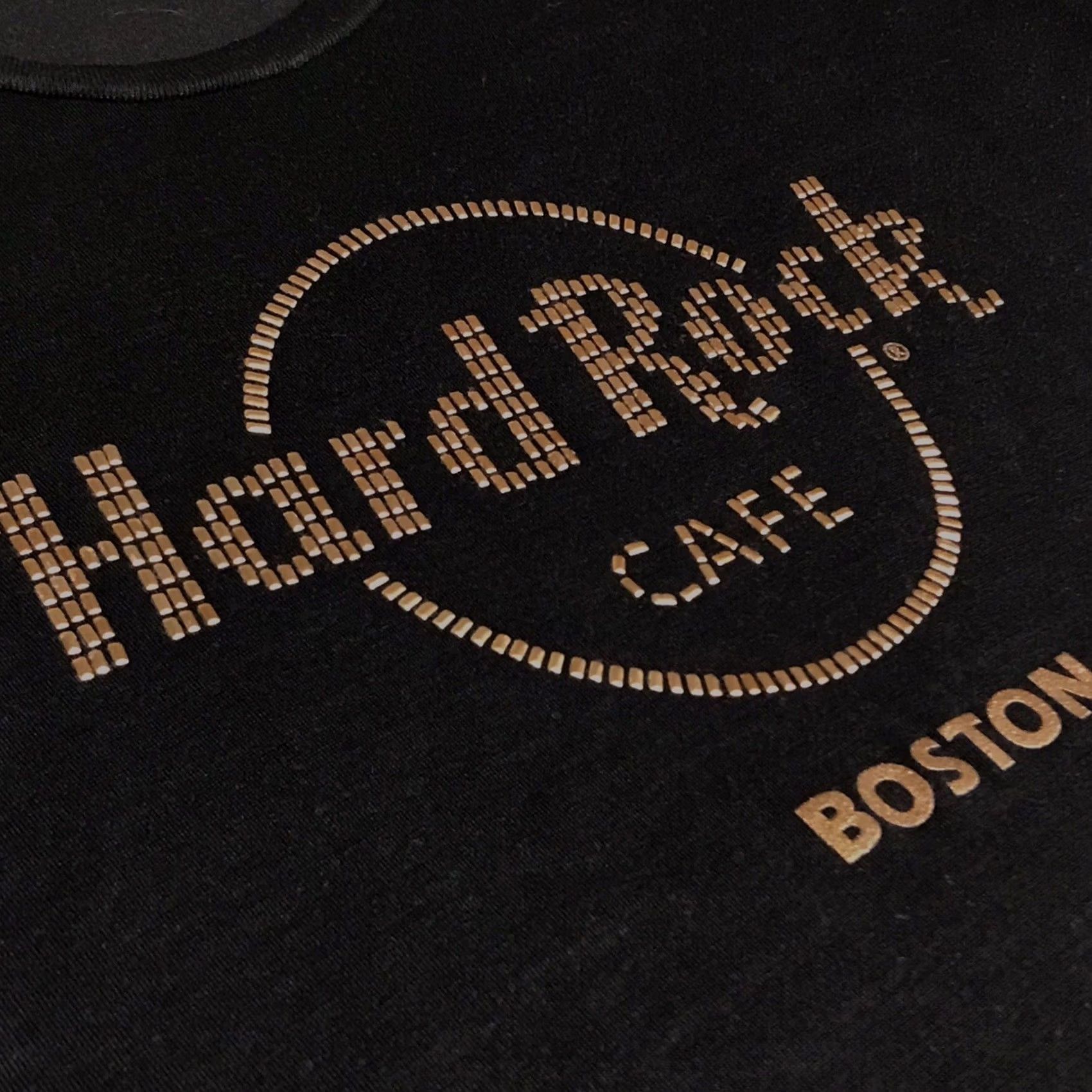 Hard Rock Cafe Hard Rock Cafe Women T-Shirt Charcoal Black Boston Studded-Style Short Sleeve S Shirt Mens? Size S / US 4 / IT 40 - 3 Thumbnail