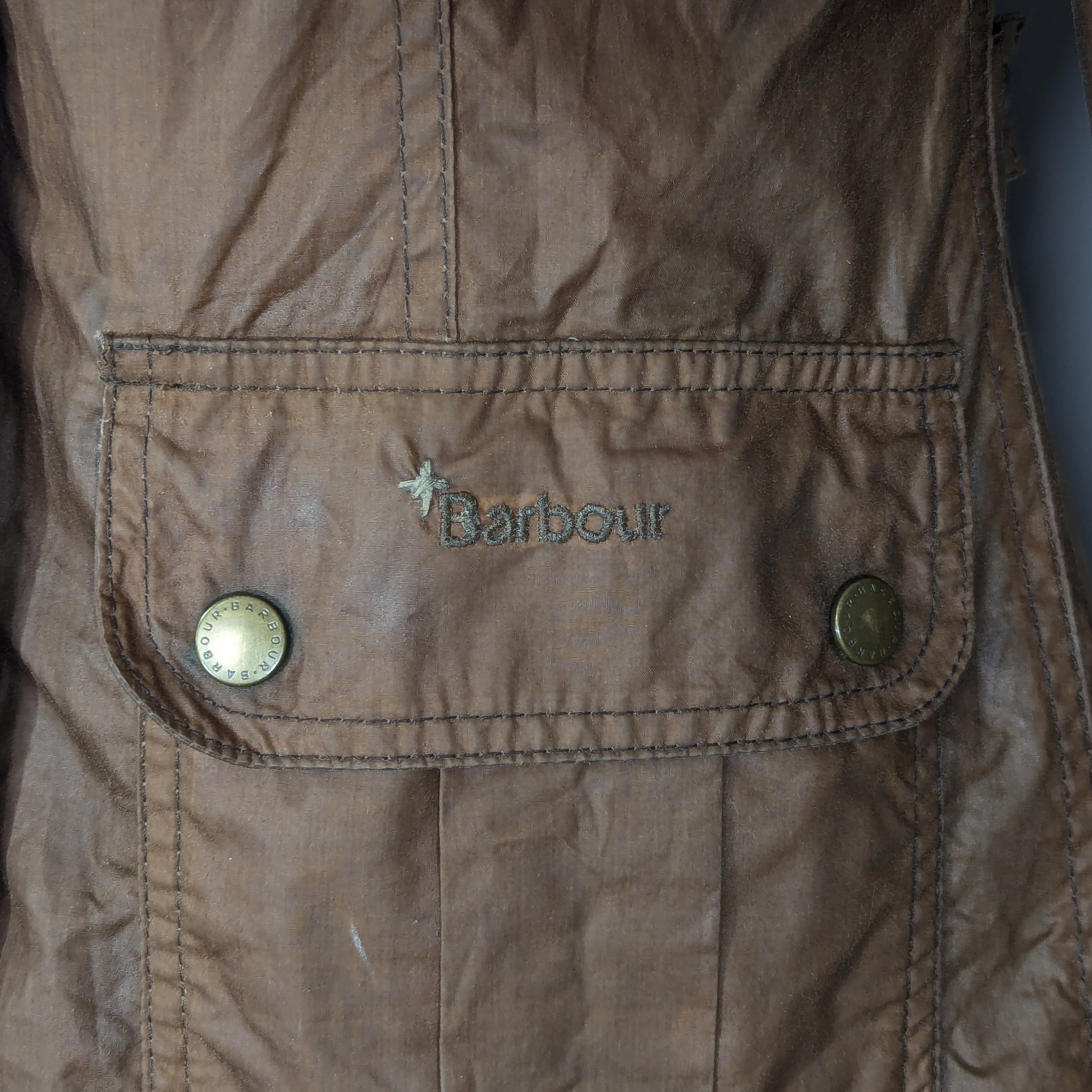 Barbour Barbour Emma Waxed Women's Jacket Brown Waxed Cotton Size S / US 4 / IT 40 - 5 Thumbnail