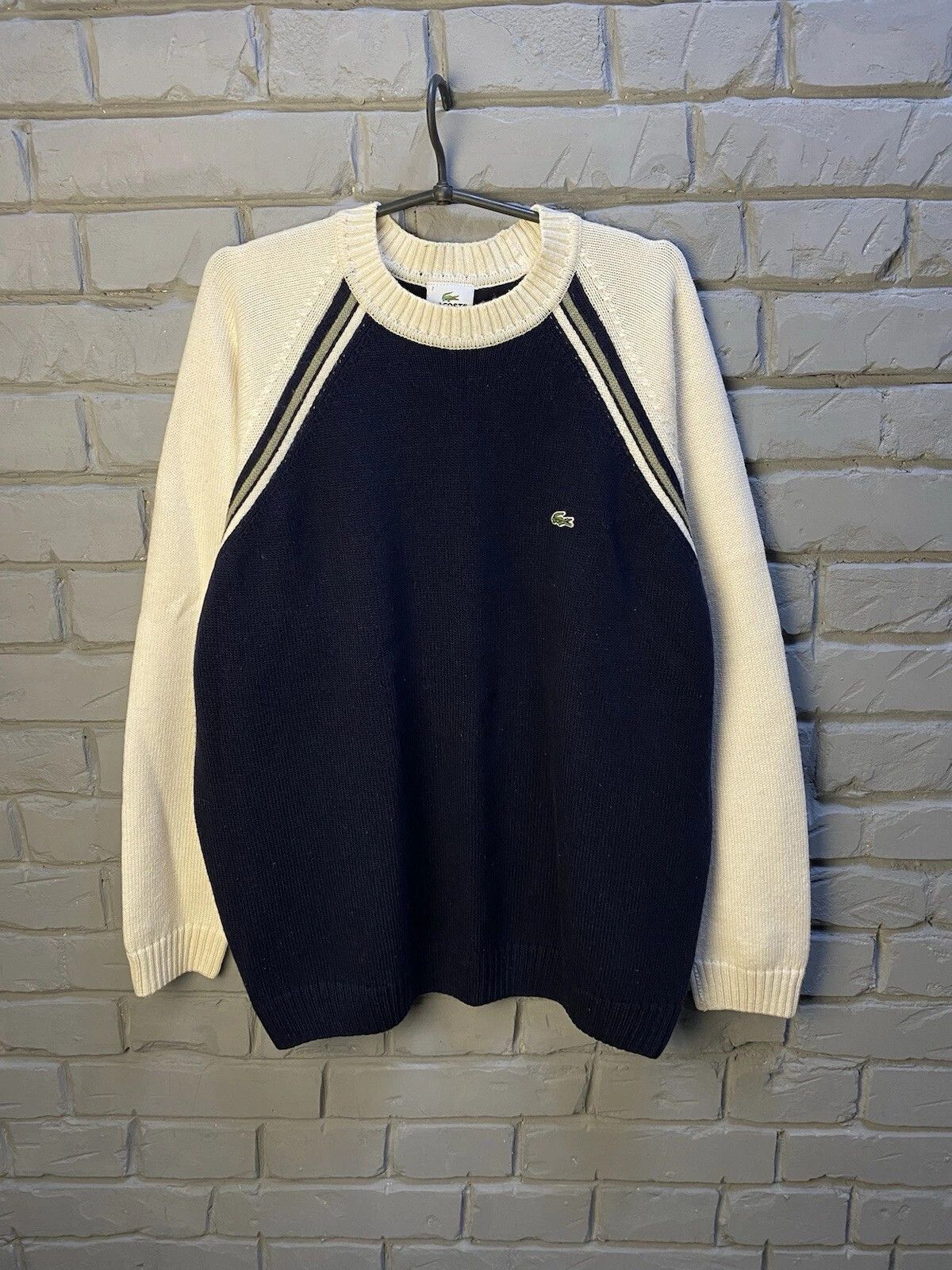 Lacoste vintage lacoste sweater 90s men Sz 7 Size US XXL / EU 58 / 5 - 1 Thumbnail