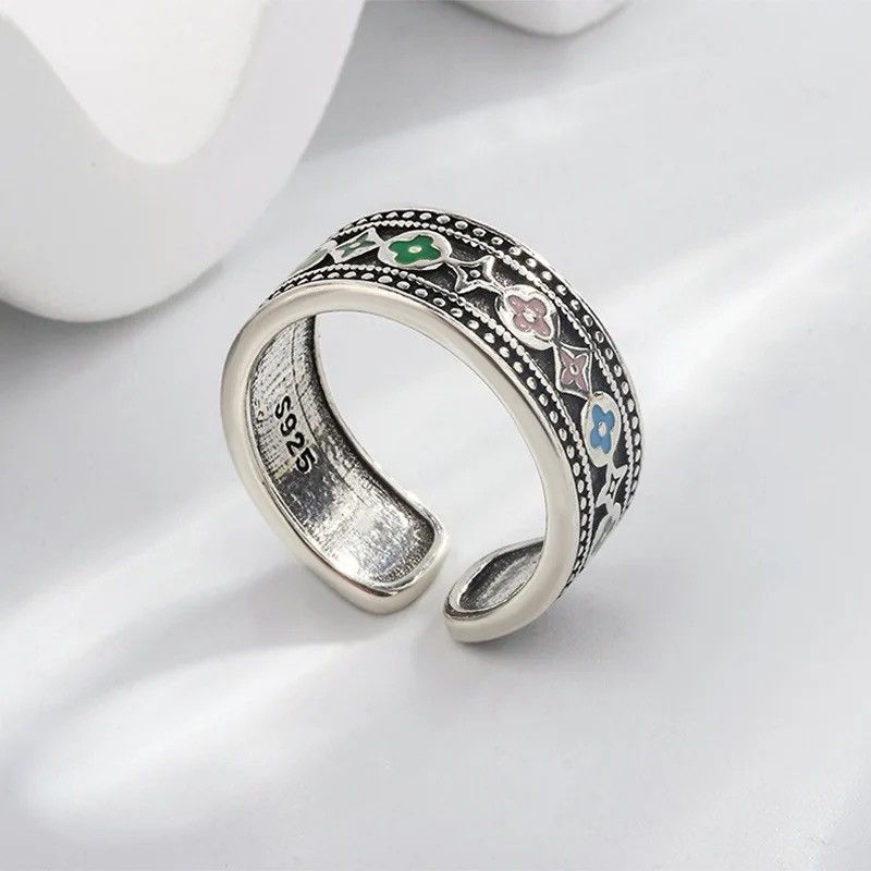 Jewelry Creative Trendy Flower Ring Size ONE SIZE - 3 Thumbnail