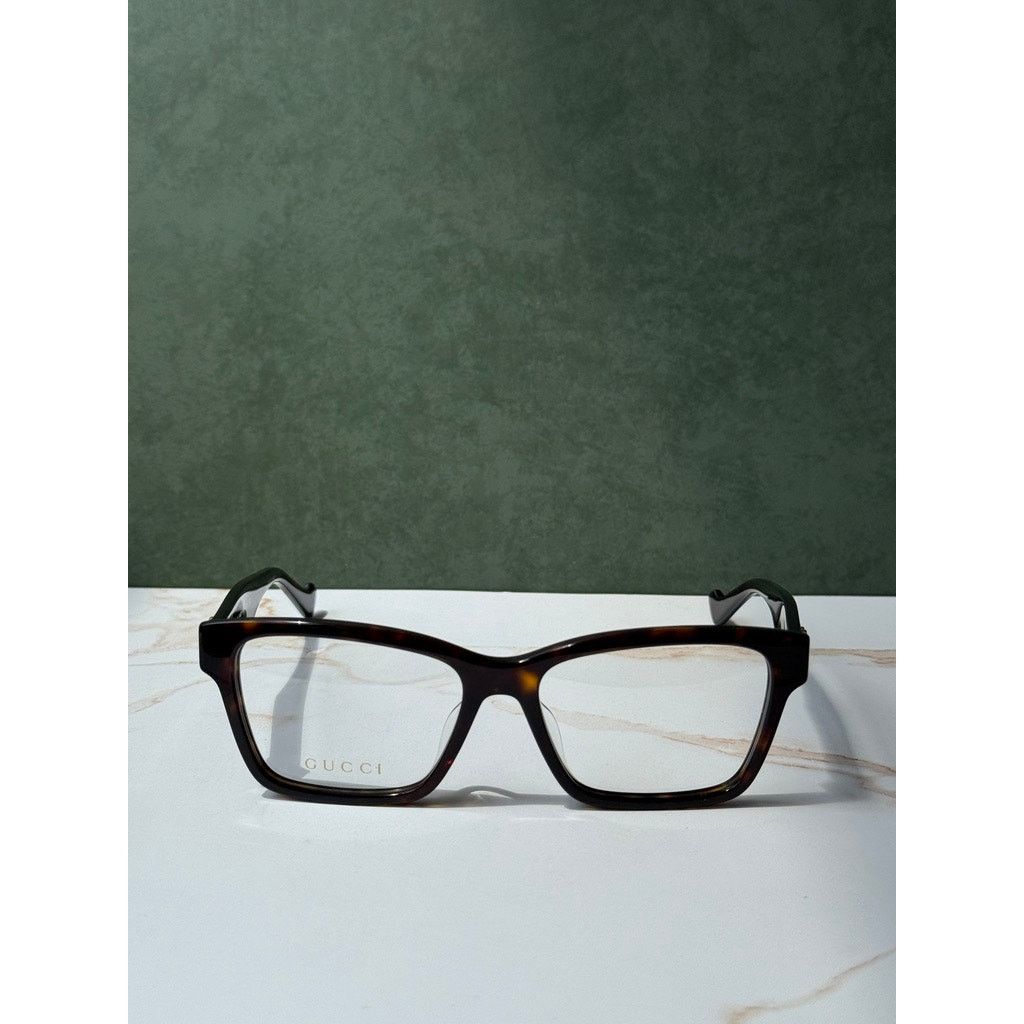 Gucci NEW Gucci GG1476OK Havana Brown Cat Eye Eyeglasses Frames Size ONE SIZE - 6 Thumbnail