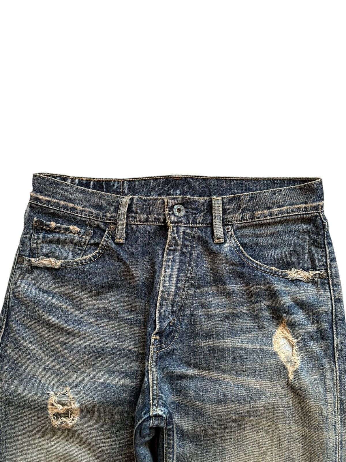Levi's Vintage 90s Levis 502 Rusty Mud Wash Distressed Loose Jeans Size US 30 / EU 46 - 4 Thumbnail