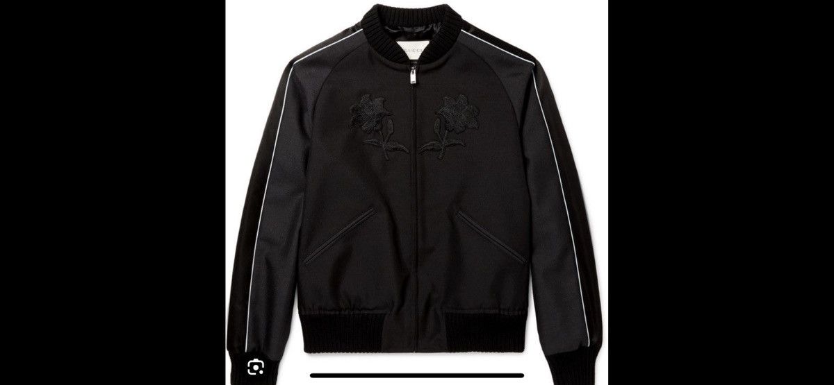 Gucci Gucci mens embroidered bomber jacket. 50/M. 3290 Size US M / EU 48-50 / 2 - 1 Thumbnail