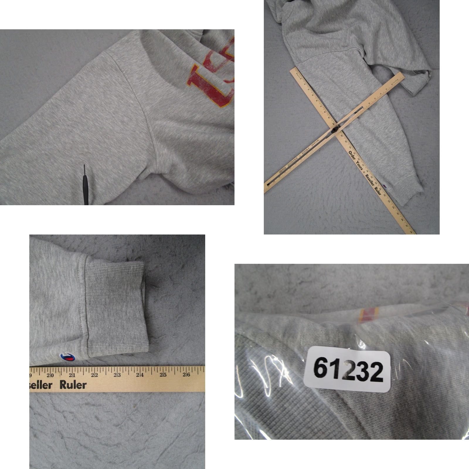 Champion Champion USC Trojans Sweatshirt Mens 2XL Gray Crewneck Fleece NCAA Shirt Pullover Logo Graphic Print Size US XXL / EU 58 / 5 - 8 Thumbnail