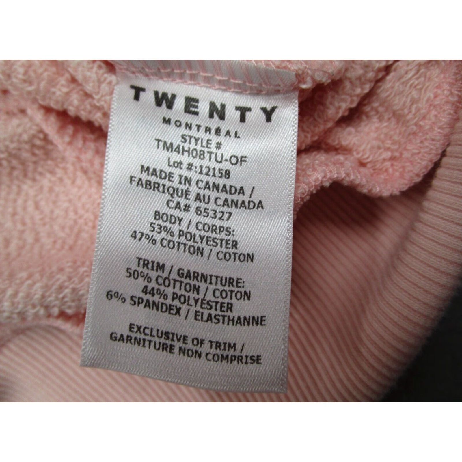 Vintage Twenty Montreal Hoodie Mens 2XL Pink Sunnyside Reversed Loop Terry Pullover Size US XXL / EU 58 / 5 - 4 Thumbnail