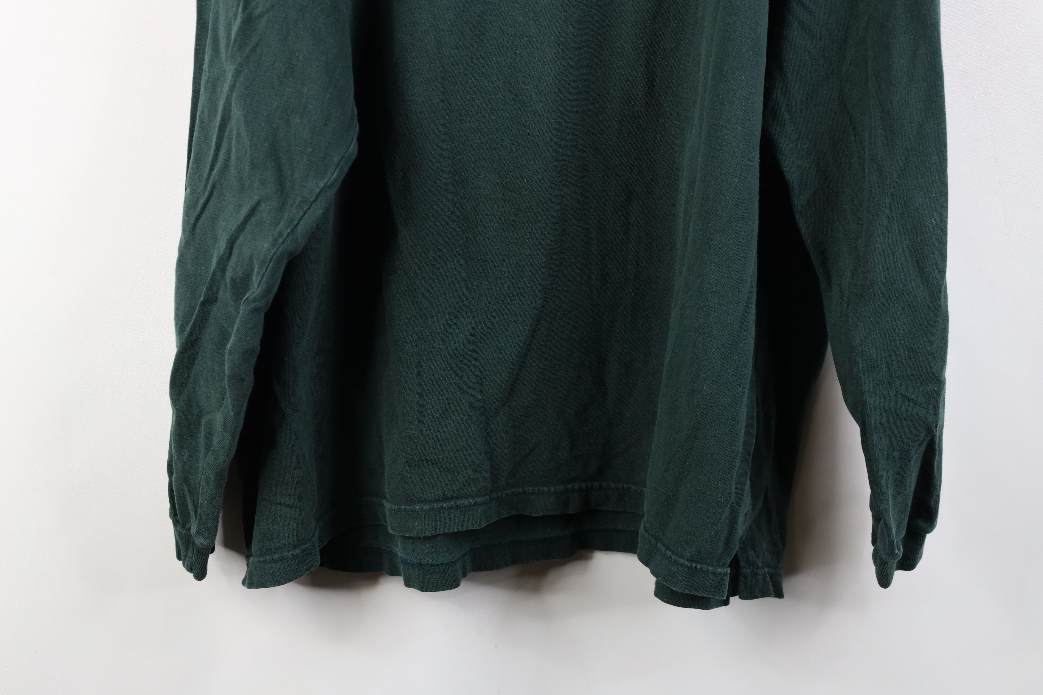 Vintage Vintage 90s Streetwear Long Sleeve Henley T-Shirt Green Size US XL / EU 56 / 4 - 12 Thumbnail