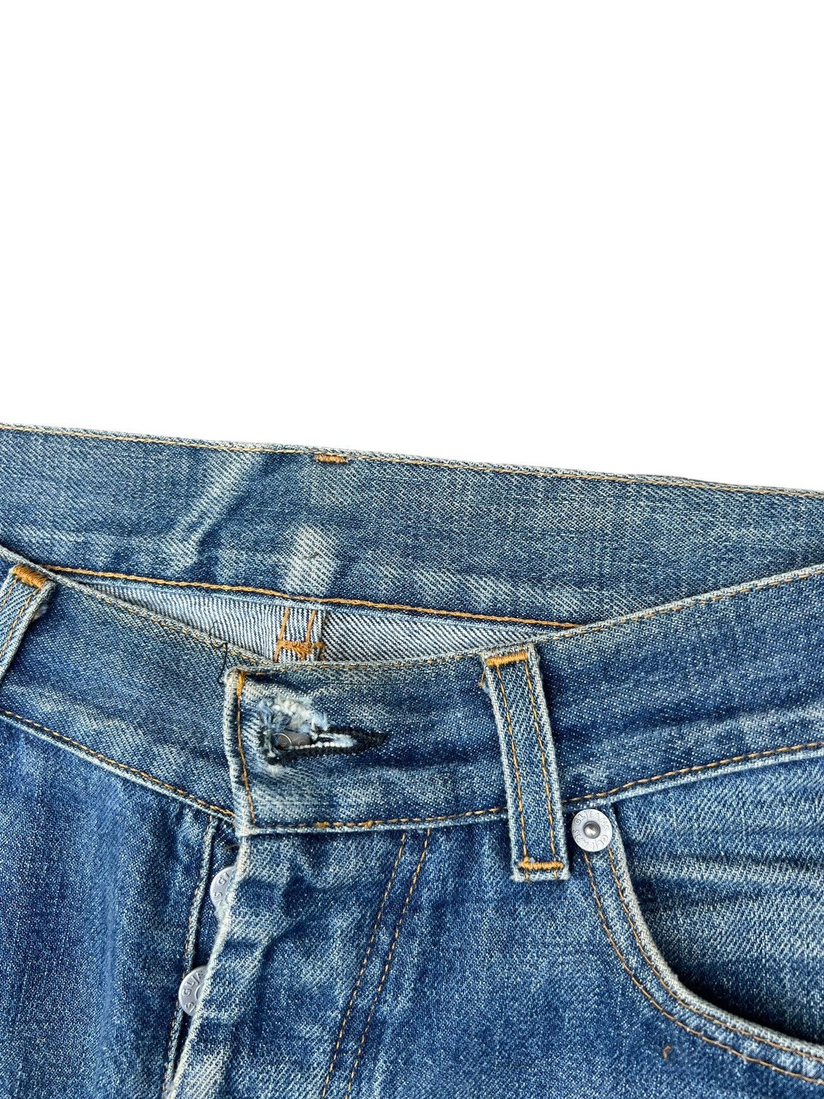 Helmut Lang Vintage Helmut Lang GLJeans Aging Distress Mud Denim Jeans Size US 29 - 12 Thumbnail