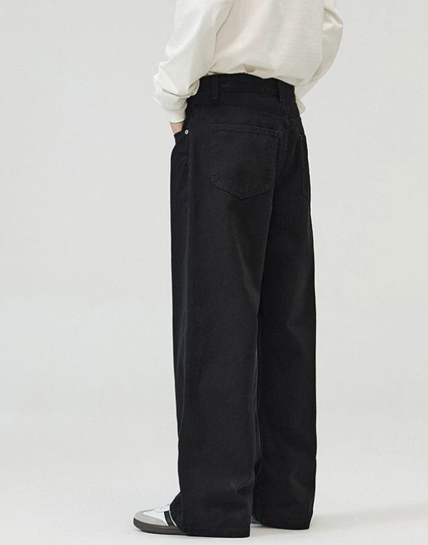 Japanese Brand Men's Baggy American Casual Loose Straight Wide Leg Jeans Size US 32 / EU 48 - 4 Thumbnail