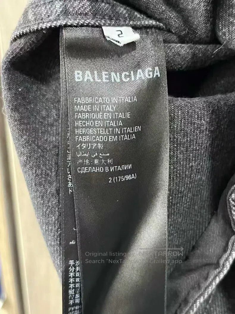 Balenciaga Balenciaga Logo Printed Collar Single-Breasted Long Sleeve Size US M / EU 48-50 / 2 - 8 Thumbnail