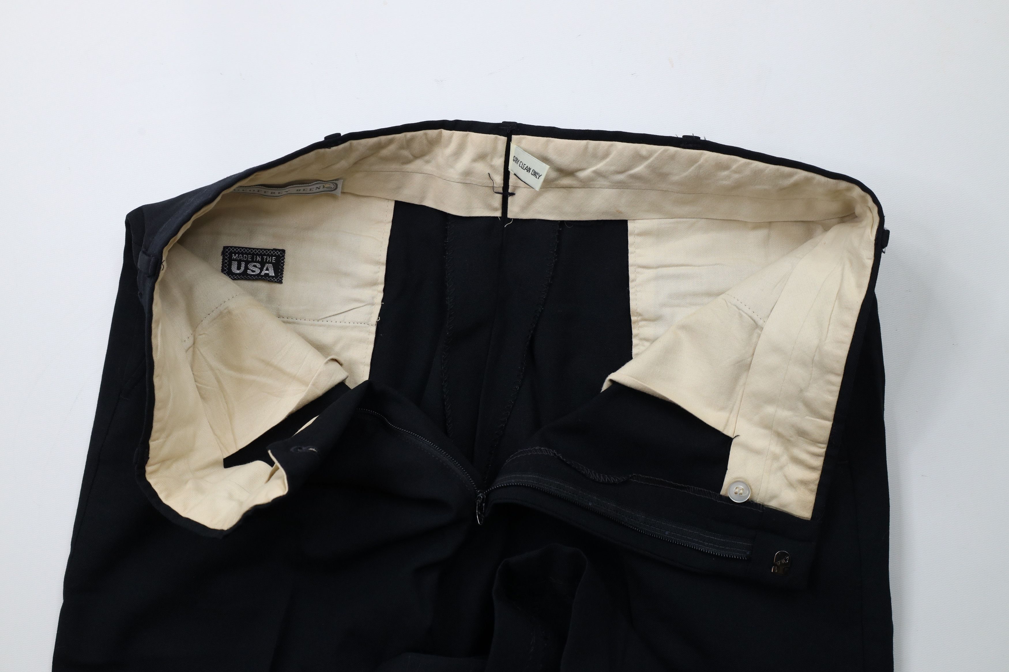 Vintage Vintage 90s Streetwear Cuffed Wide Leg Chino Pants Black USA Size US 34 / EU 50 - 7 Thumbnail