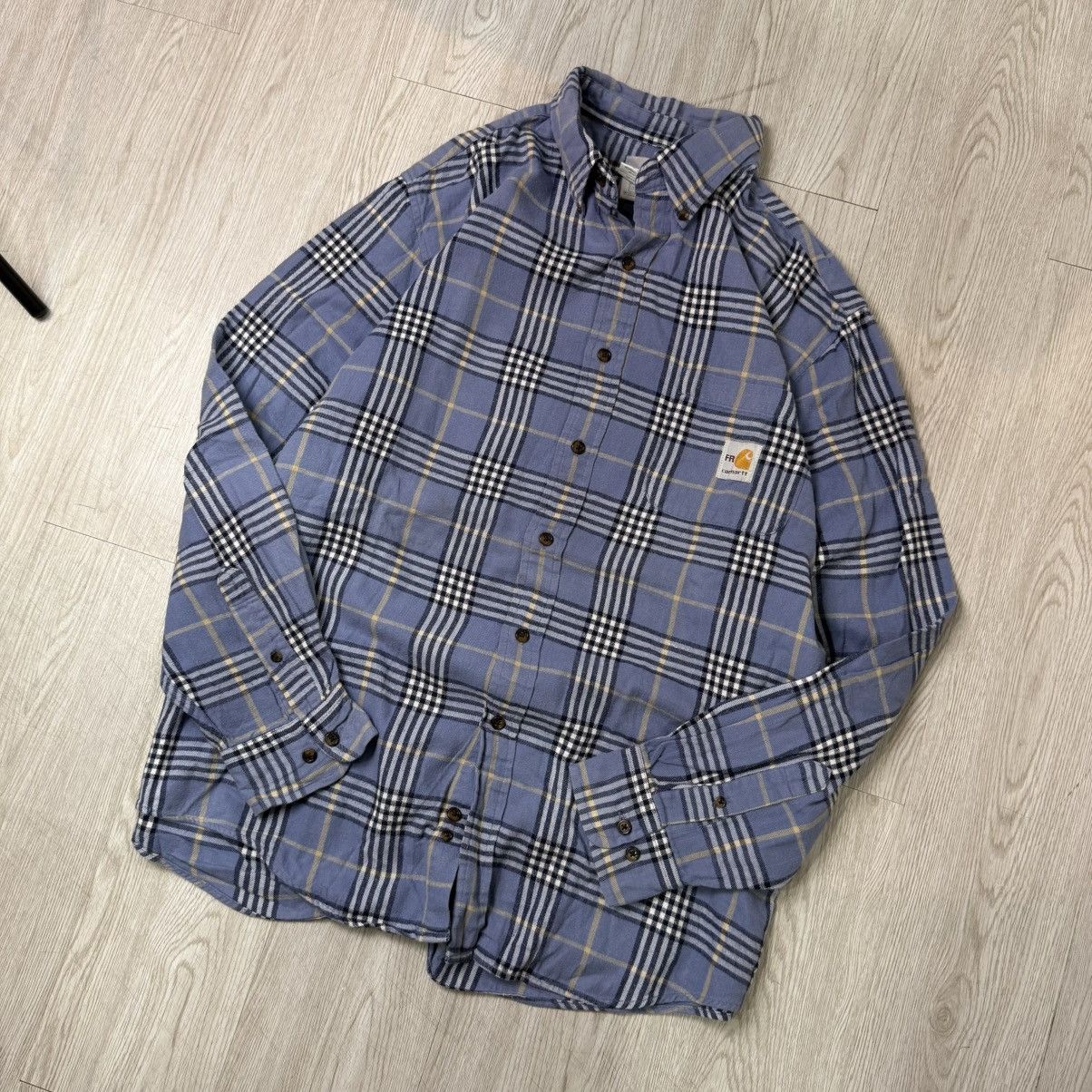 Carhartt CARHARTT FR Flame Resistance plaid flannel button Size US XXL / EU 58 / 5 - 2 Thumbnail