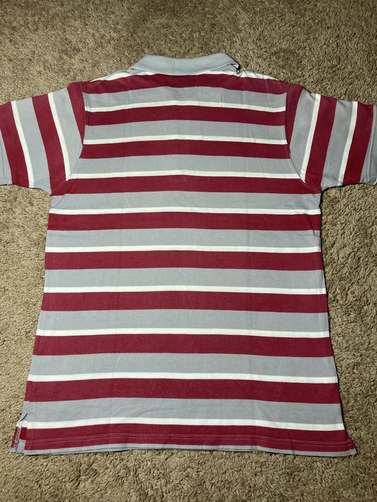 Japanese Brand 2001 Milkboy Genesis Striped Gray Zip Up Polo 90s Shirt MB Size US M / EU 48-50 / 2 - 7 Thumbnail