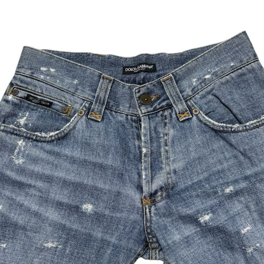 Dolce & Gabbana 2000s DOLCE & GABBANA DISTRESSED JEANS Size US 28 / EU 44 - 3 Thumbnail
