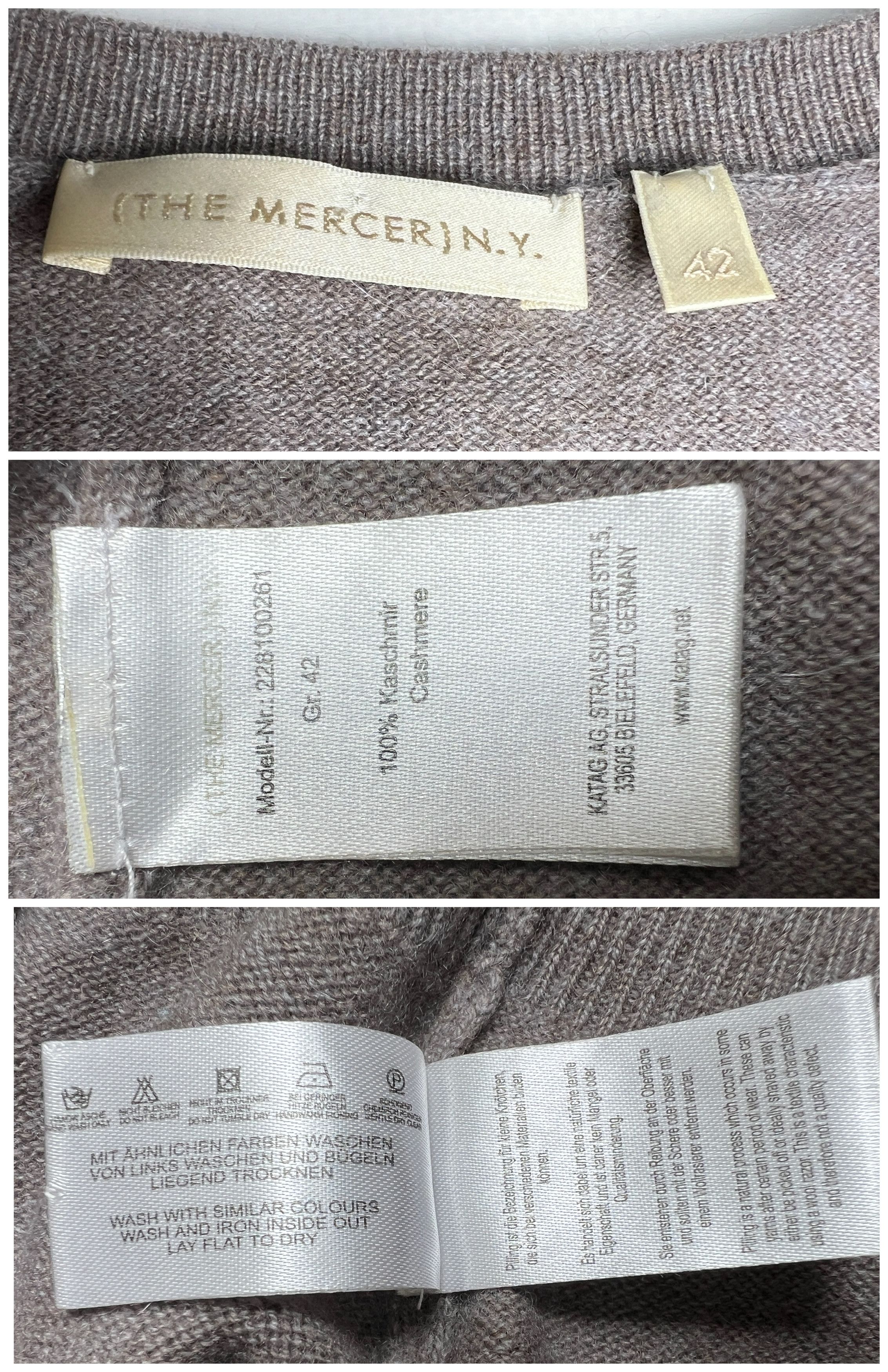 The Mercer Brand THE MERCER N.Y. Womens Cashmere Sweater Jumper Pullover Top Size L / US 10 / IT 46 - 5 Thumbnail