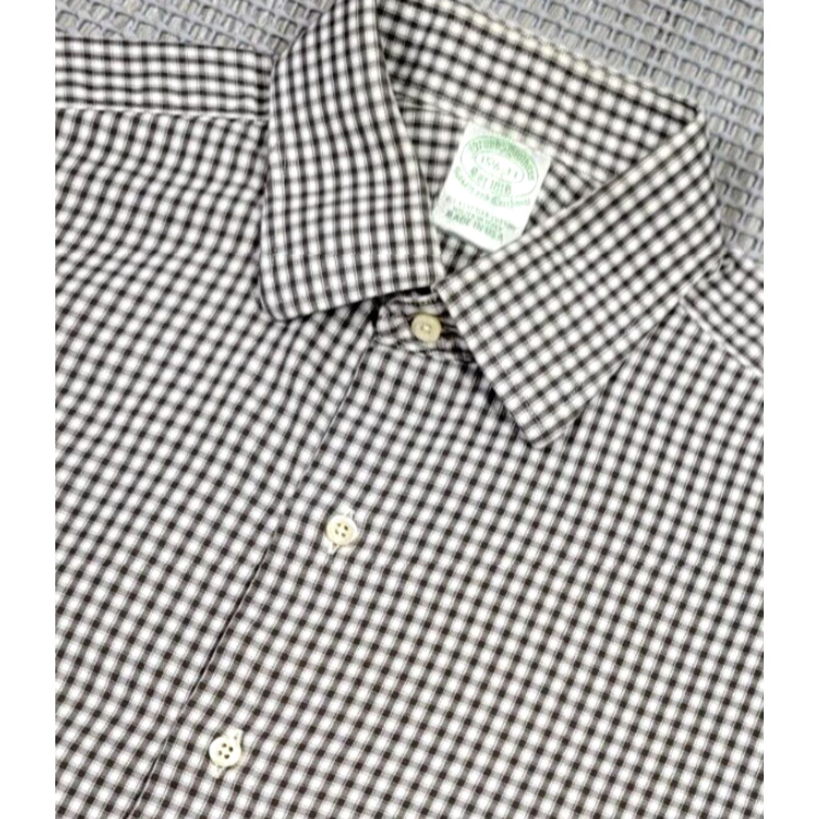 Brooks Brothers Brooks Brothers Makers and Merchants Shirt Men 15.5-33 Plaid Egyptian Cotton USA Size US L / EU 52-54 / 3 - 6 Thumbnail
