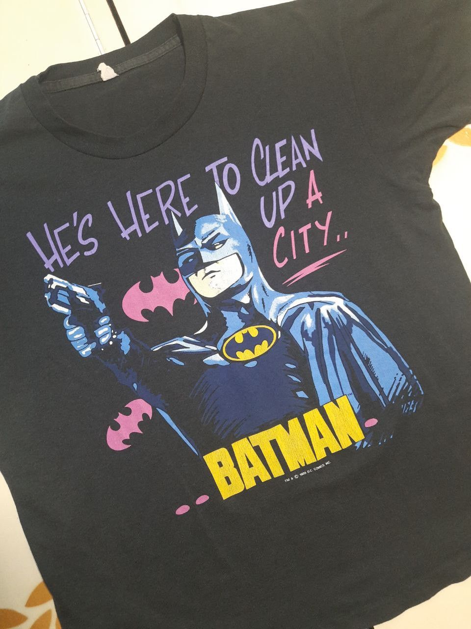 DC Comics × Vintage Batman T-Shirt 1989 Vintage Size US L / EU 52-54 / 3 - 5 Thumbnail