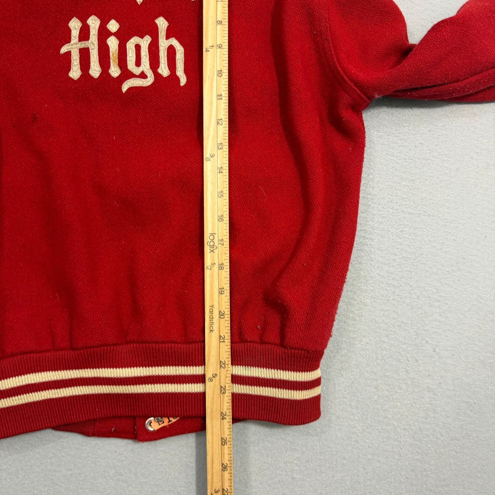 Vintage Vintage 1982 Monroe High Varsity Jacket Small Wool 80s Size US S / EU 44-46 / 1 - 12 Thumbnail