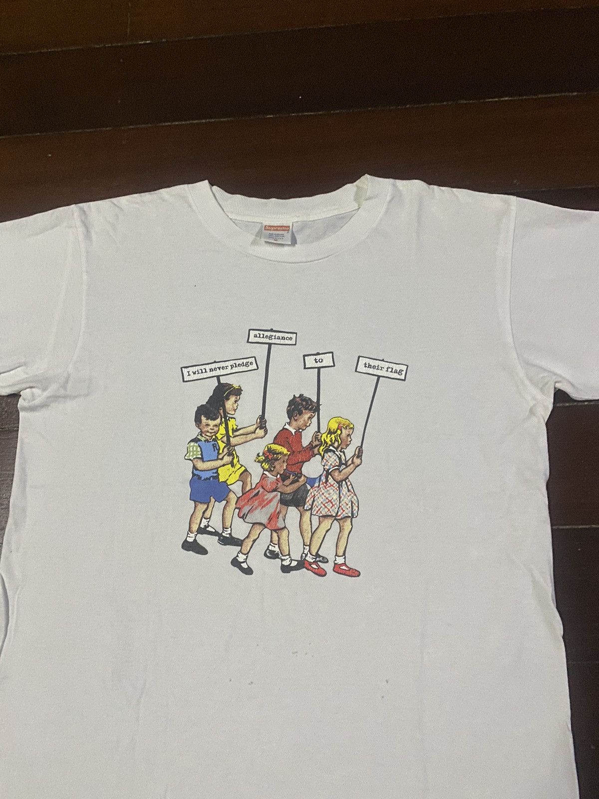 Supreme × Vintage Vintage y2k supreme i will never pledge allegiance tees 08 Size US M / EU 48-50 / 2 - 5 Thumbnail