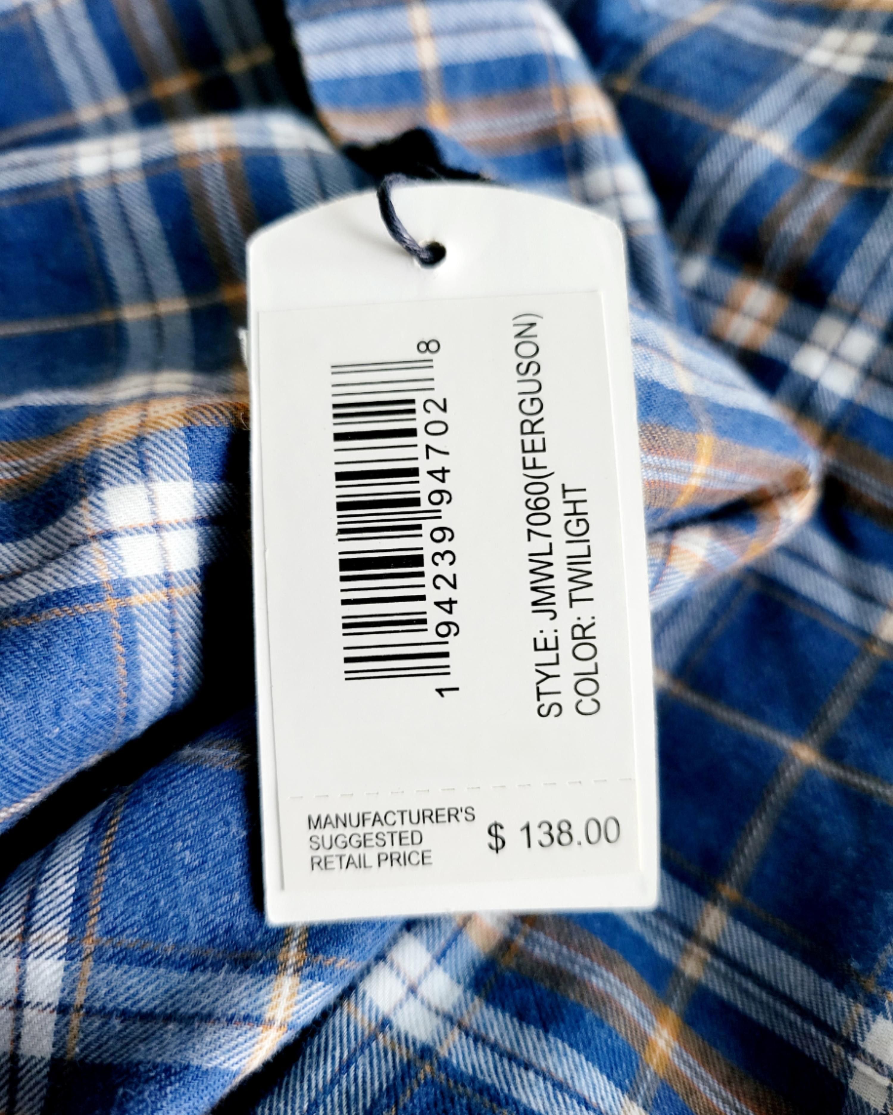 johnnie-O NWT JOHNNIE-O Ferguson Hangin Out Plaid Surflannel Size 2XL Size US XXL / EU 58 / 5 - 2 Thumbnail