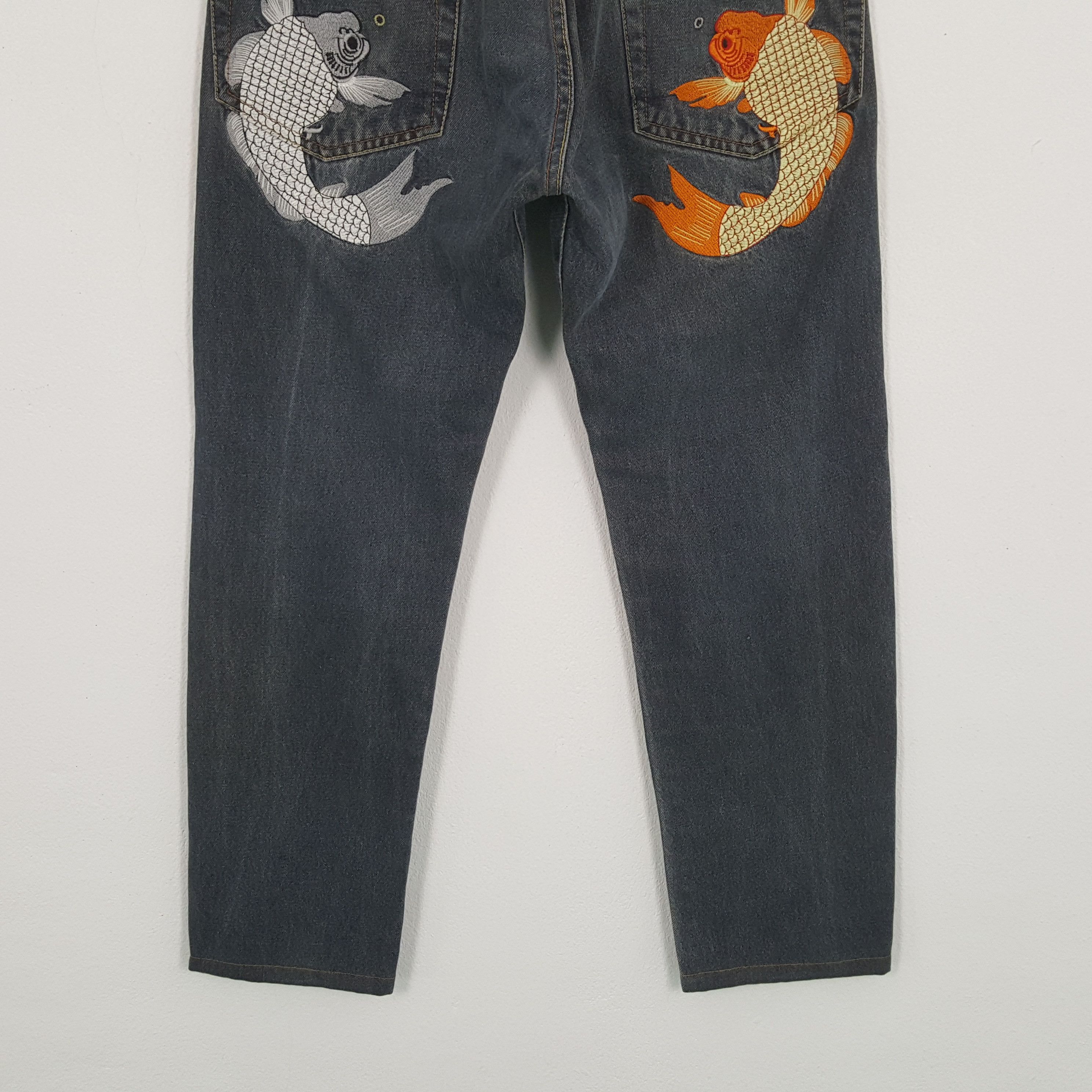 Japanese Brand × Vintage EVISU Japanese Brand Streetwear Custom Daicock Jeans Size US 33 - 6 Thumbnail