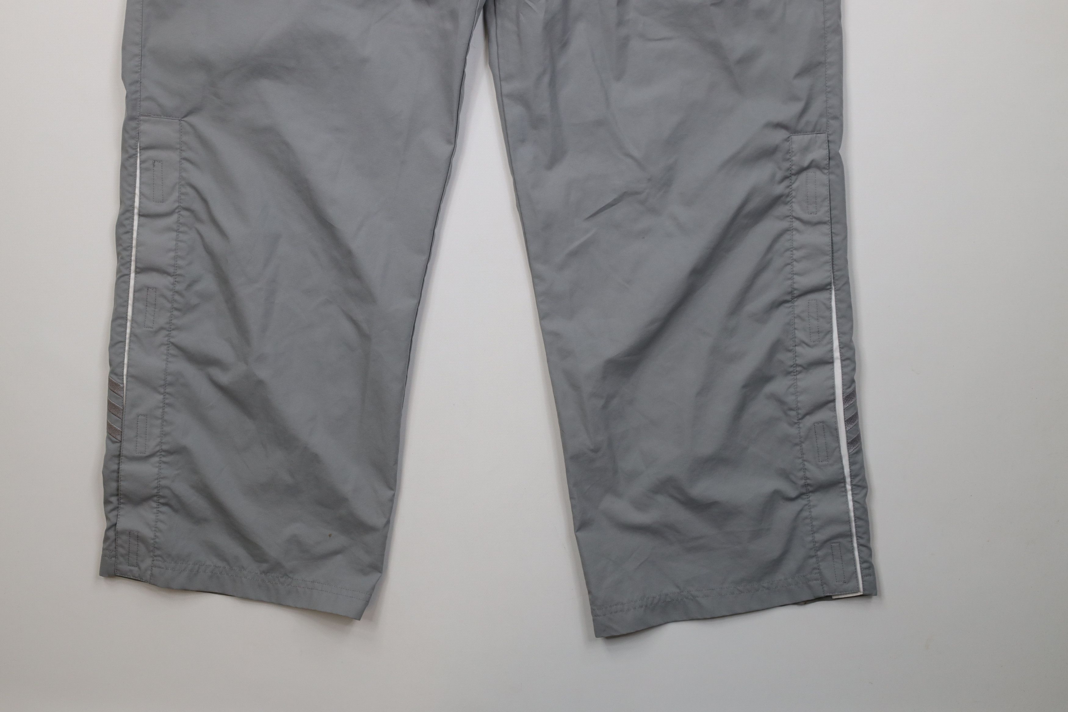 Adidas Vintage Y2K 2001 Adidas Wide Leg Windbreaker Pants Gray Size US 40 / EU 56 - 5 Thumbnail
