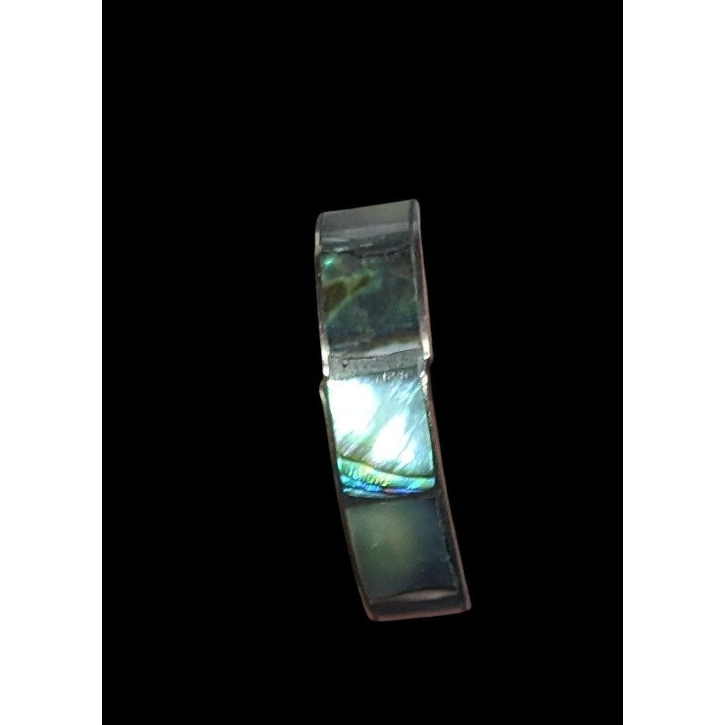 Other Vintage Silver Tone Shell Inlay Ring Size 4 3/4 Size ONE SIZE - 3 Thumbnail