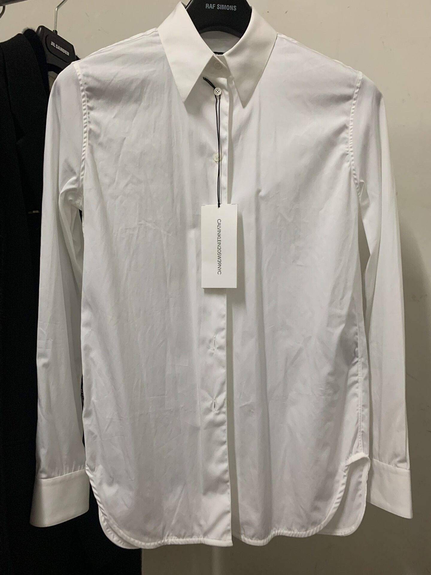 Calvin Klein 205W39NYC Classic Calvin Klein White Cotton Shirt Size US M / EU 48-50 / 2 - 1 Thumbnail